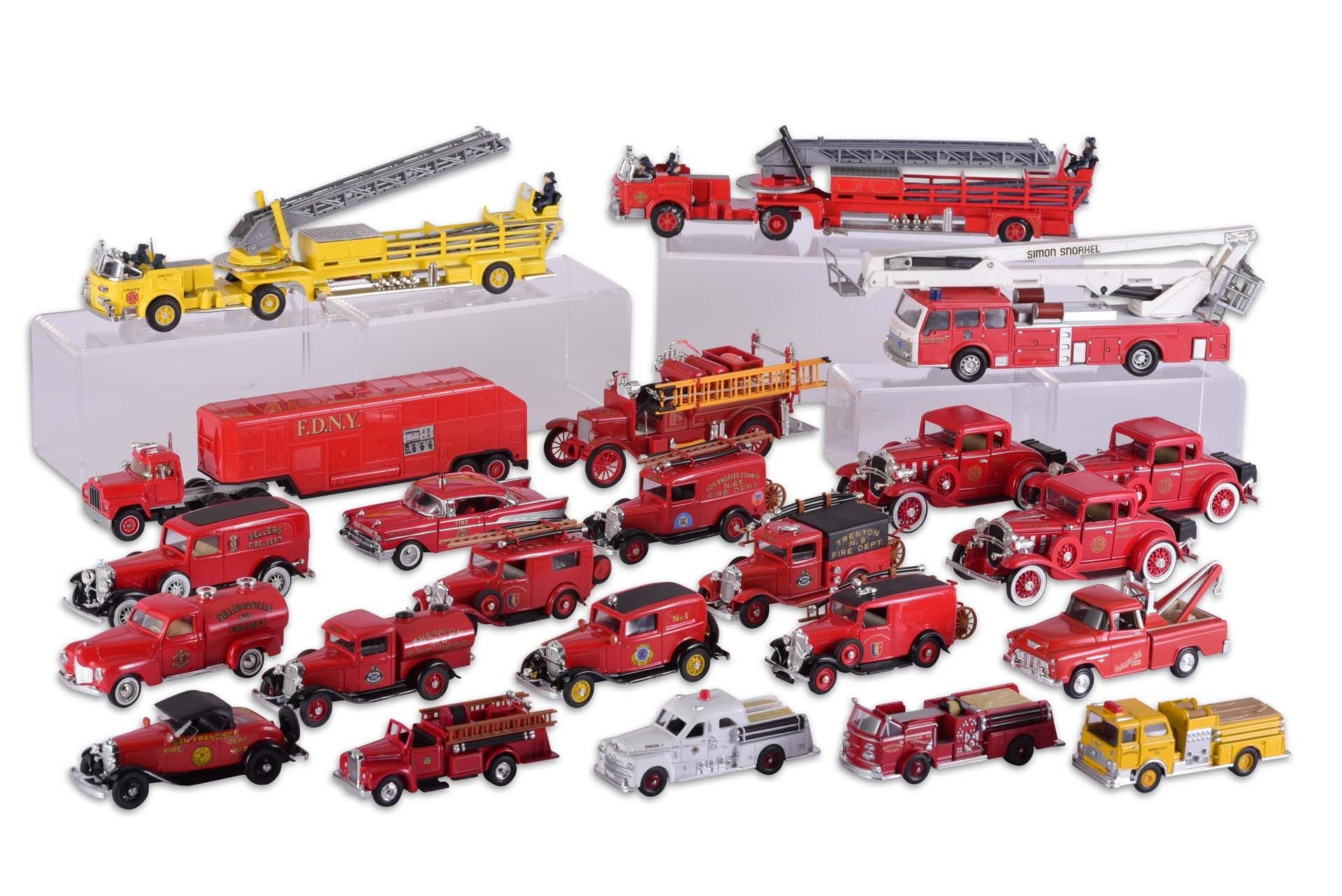 Broad Arrow Auctions | Group of Firetruck Toy Cars