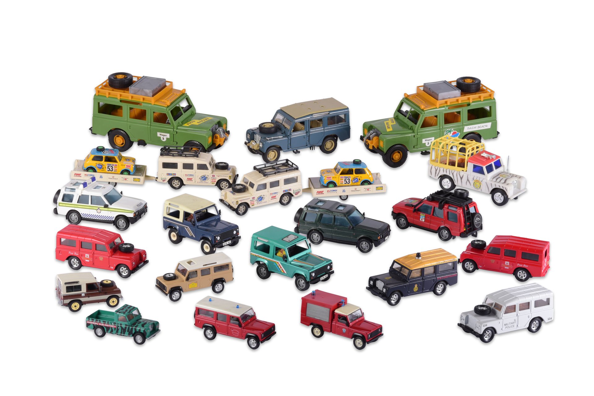 For Sale Group of Land Rover Toy Cars