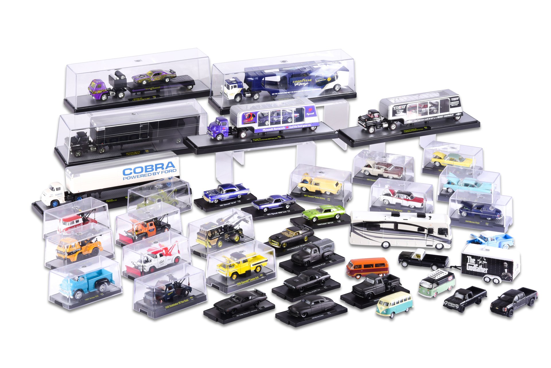 For Sale Group of Cars and Transporters, Primarily in Display Cases