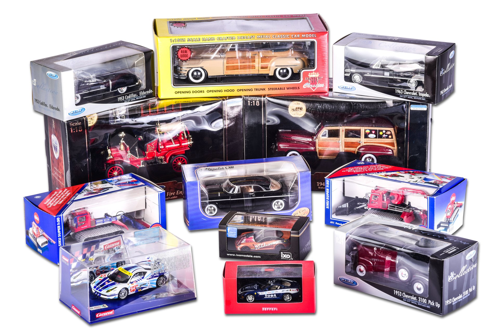 For Sale Assorted Group of Boxed Vehicle Models