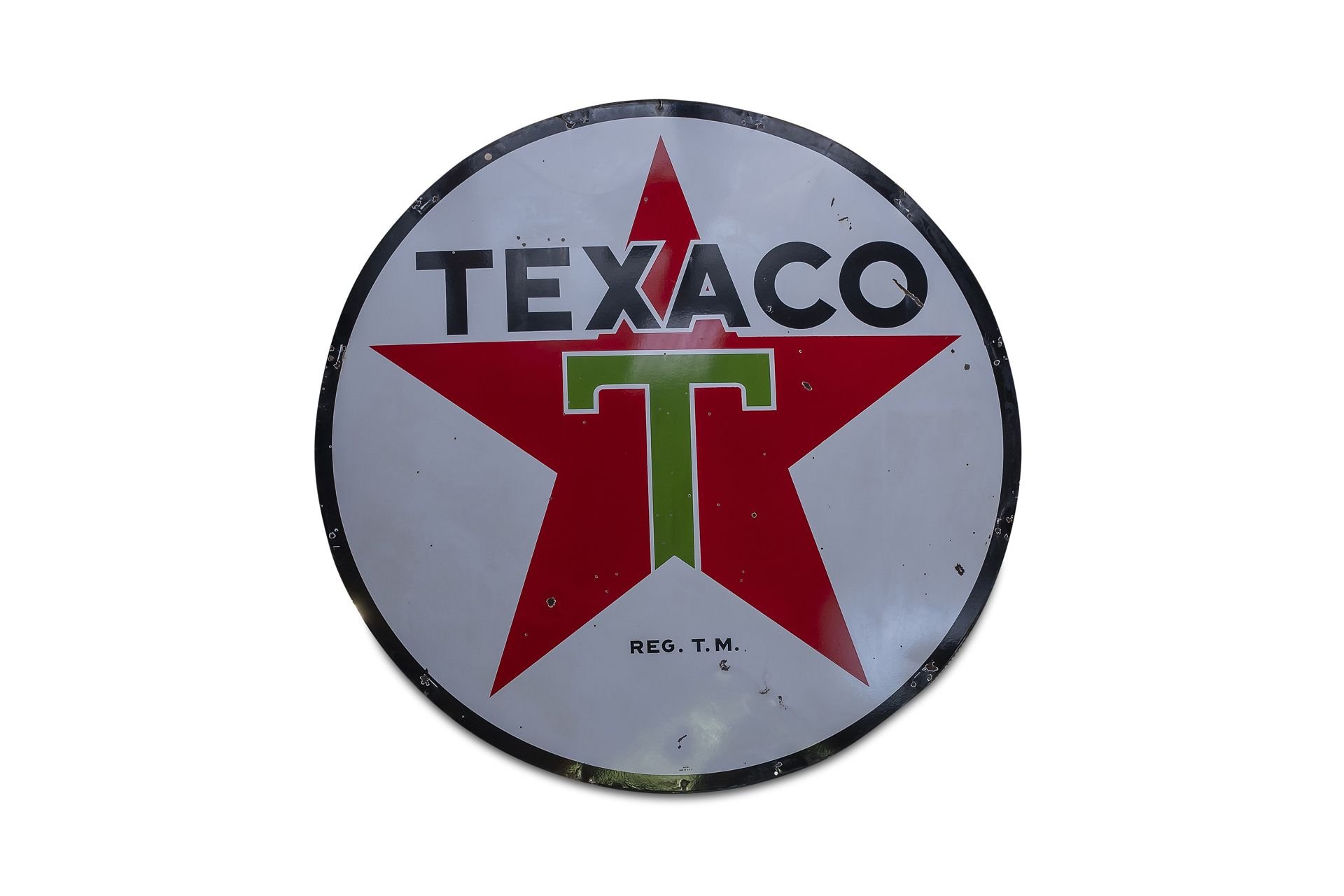 Broad Arrow Auctions | Large 'Texaco Service' Porcelain Sign