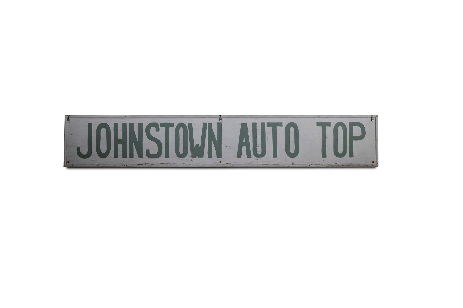 For Sale 'Johnstown Auto Top' Painted Wood Sign
