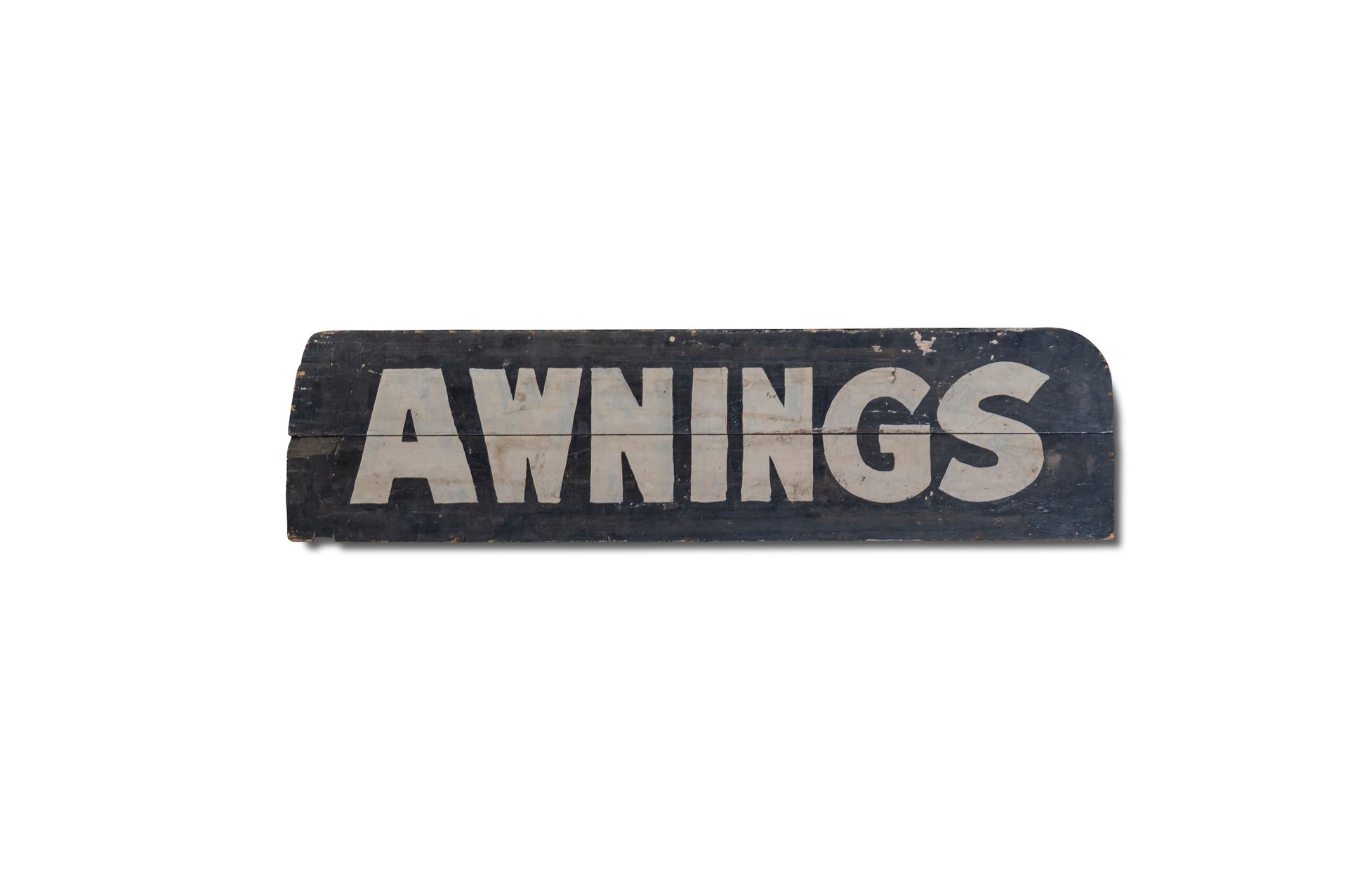For Sale 'Awnings' Painted Wood Sign