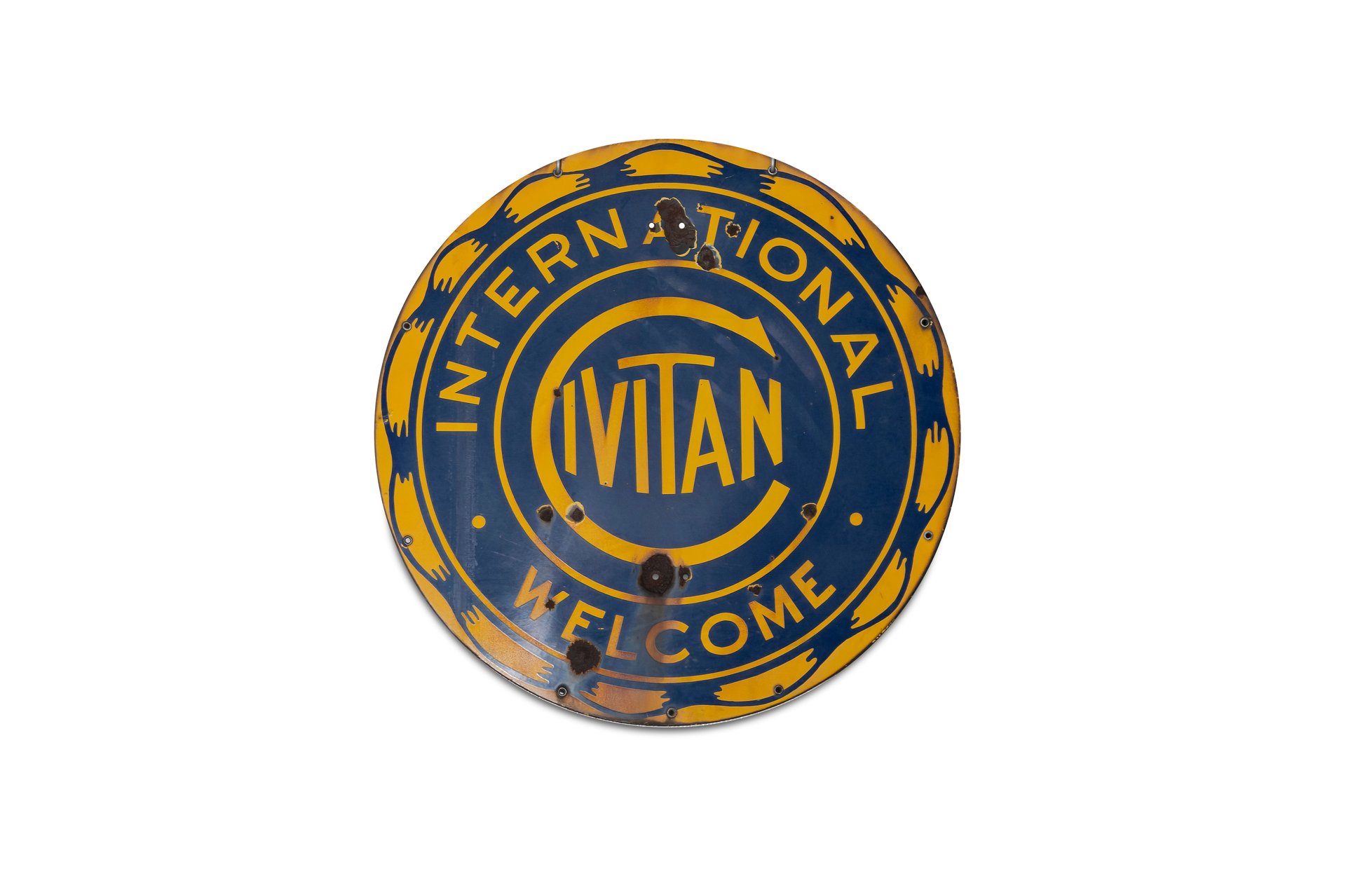 For Sale 'Civitan International Welcome' Porcelain Sign