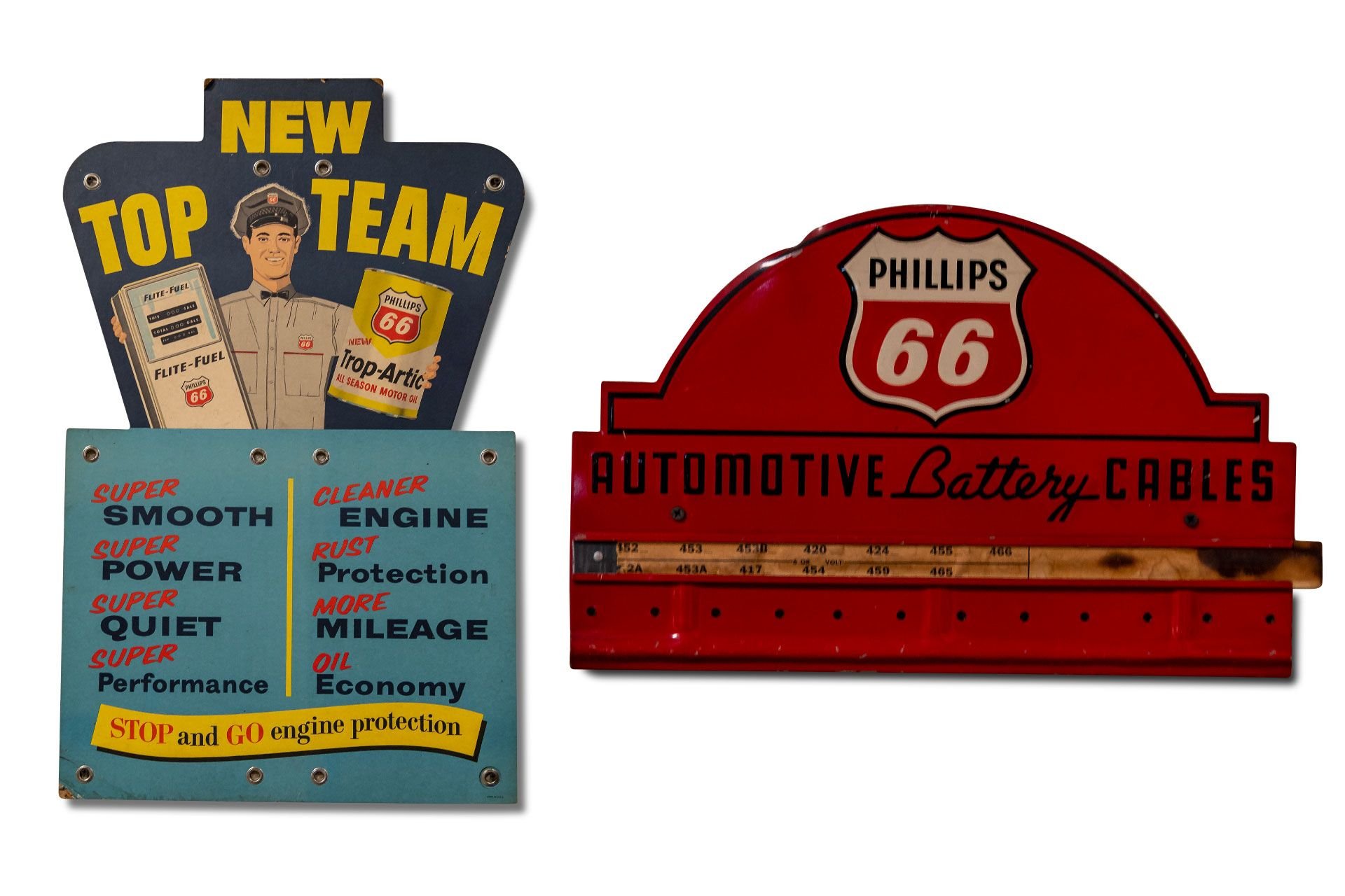 Broad Arrow Auctions | Pair of 'Phillips 66 Service Station' Signs