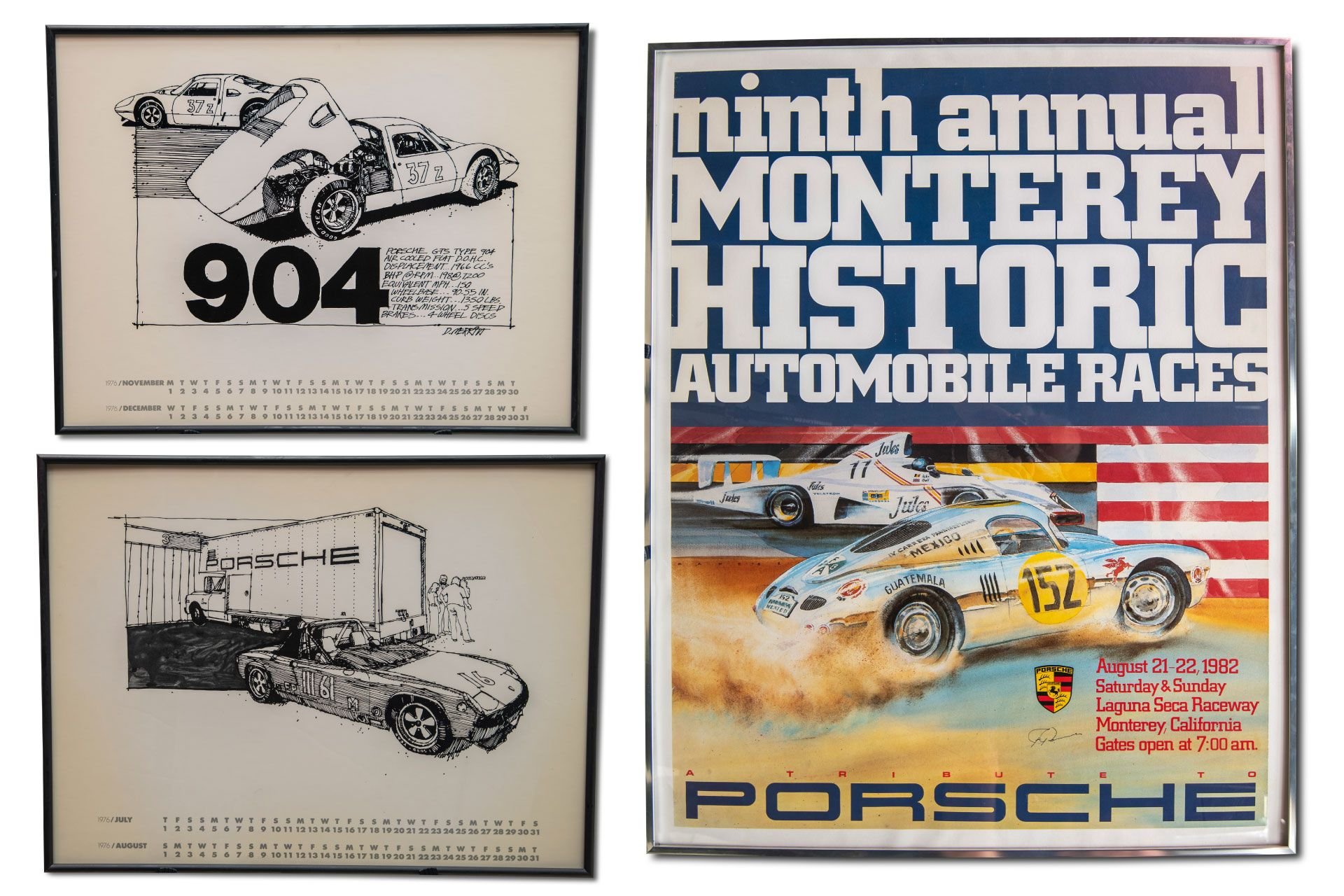 For Sale Group of Porsche Racing Posters