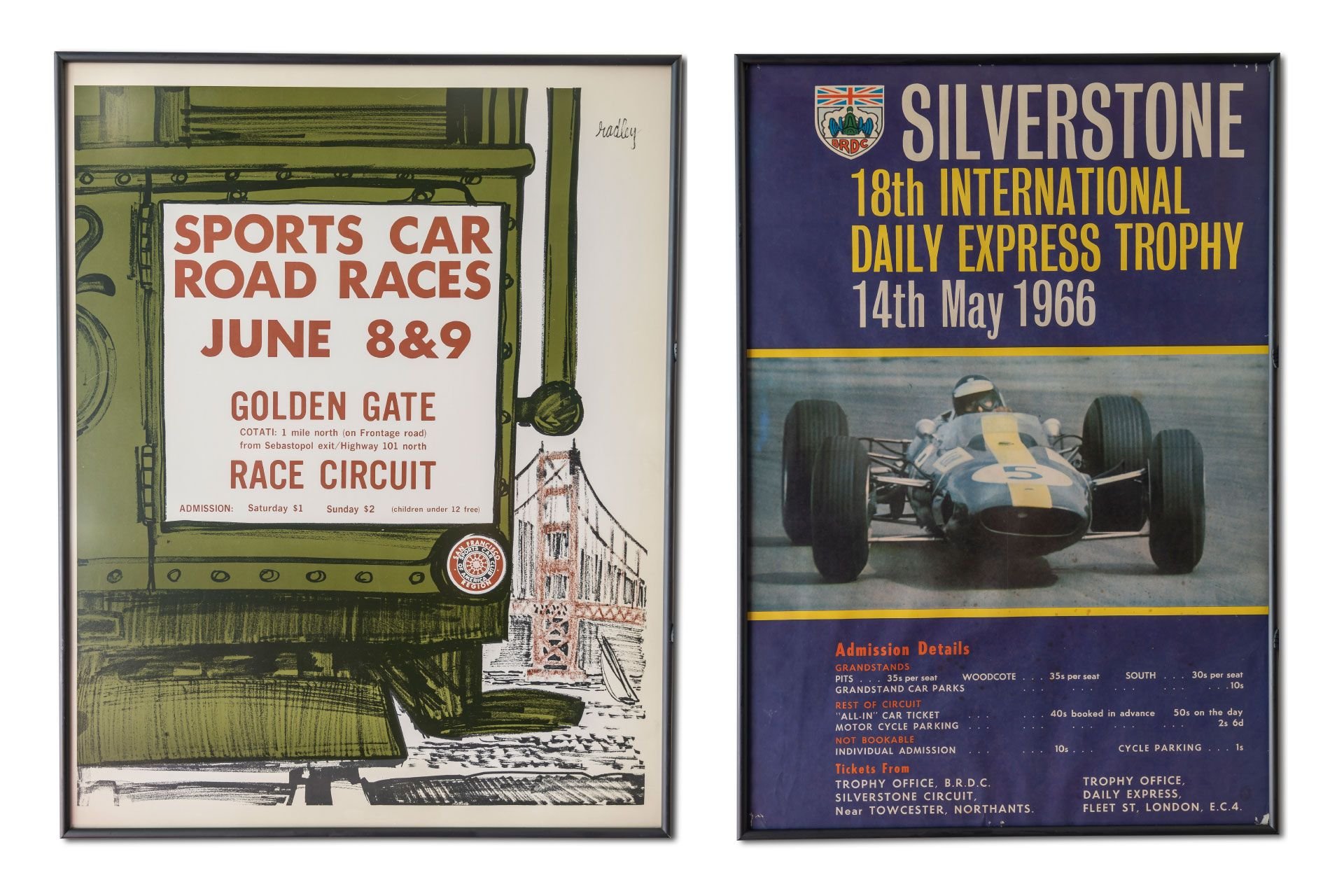 For Sale Group of Assorted Original and Reproduction Racing Posters