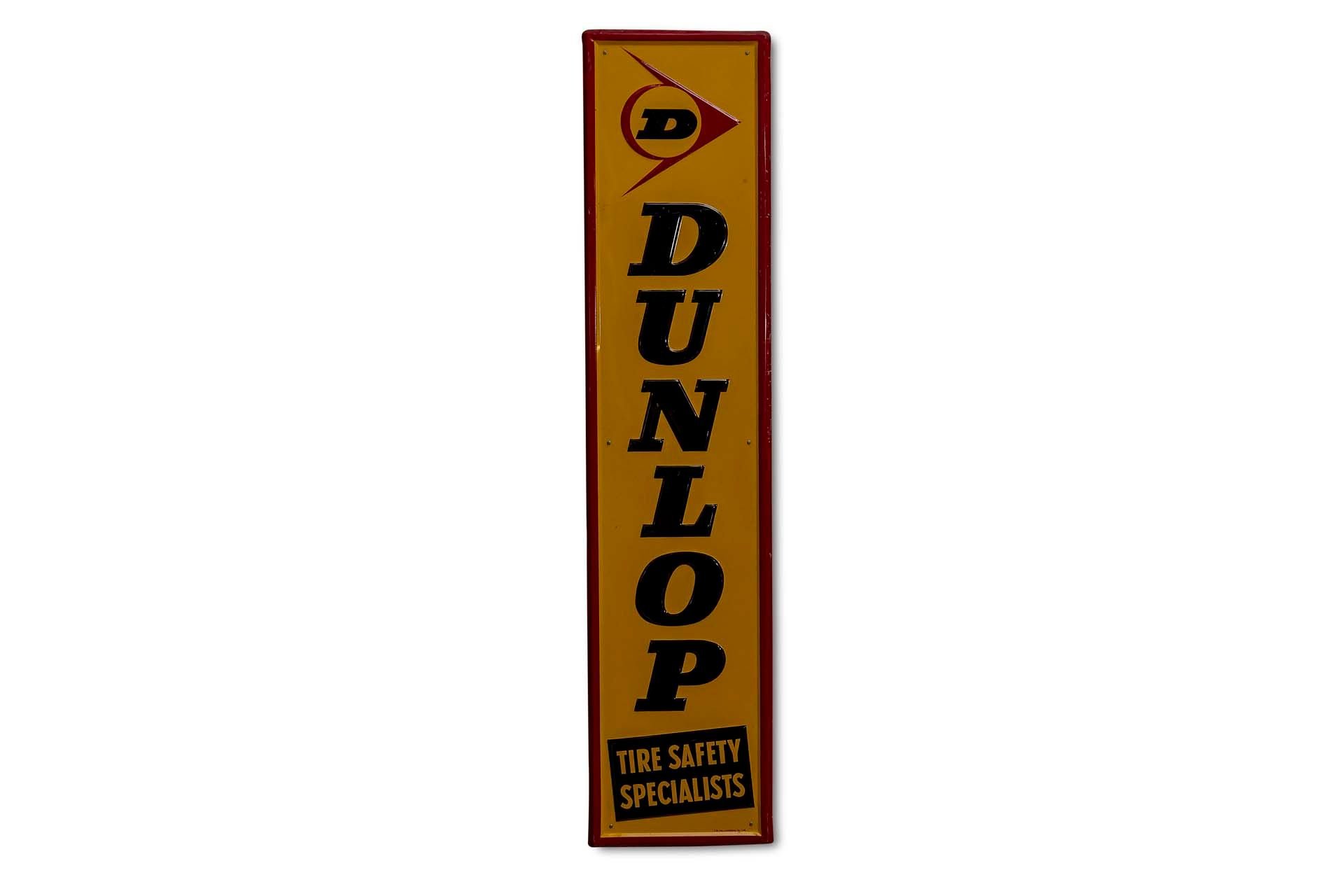 For Sale 'Dunlop' Painted Metal Sign