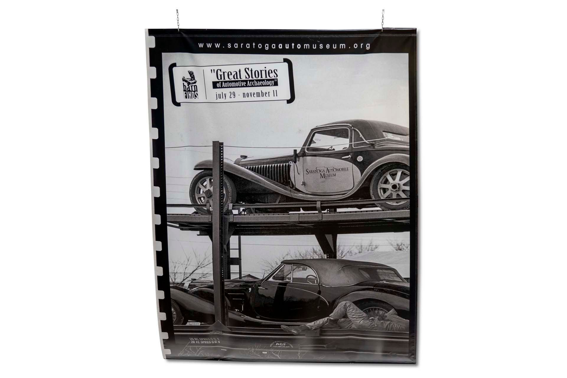 Broad Arrow Auctions | Group of 'Saratoga Automobile Museum' Display Poster and Large Vinyl Banners