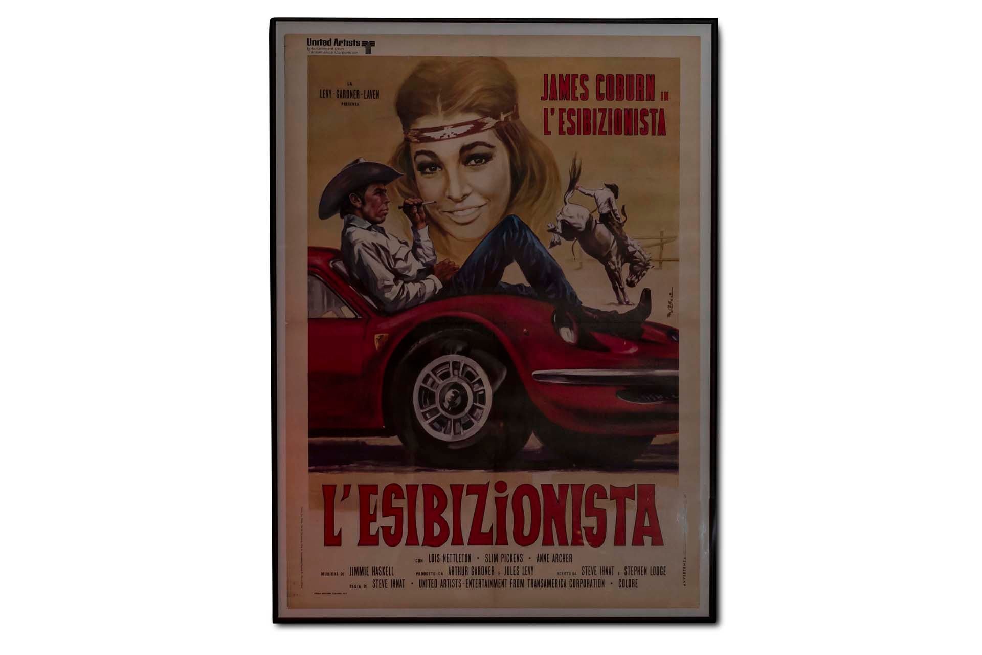 For Sale Large Framed 'L'Esibizionista' Movie Poster