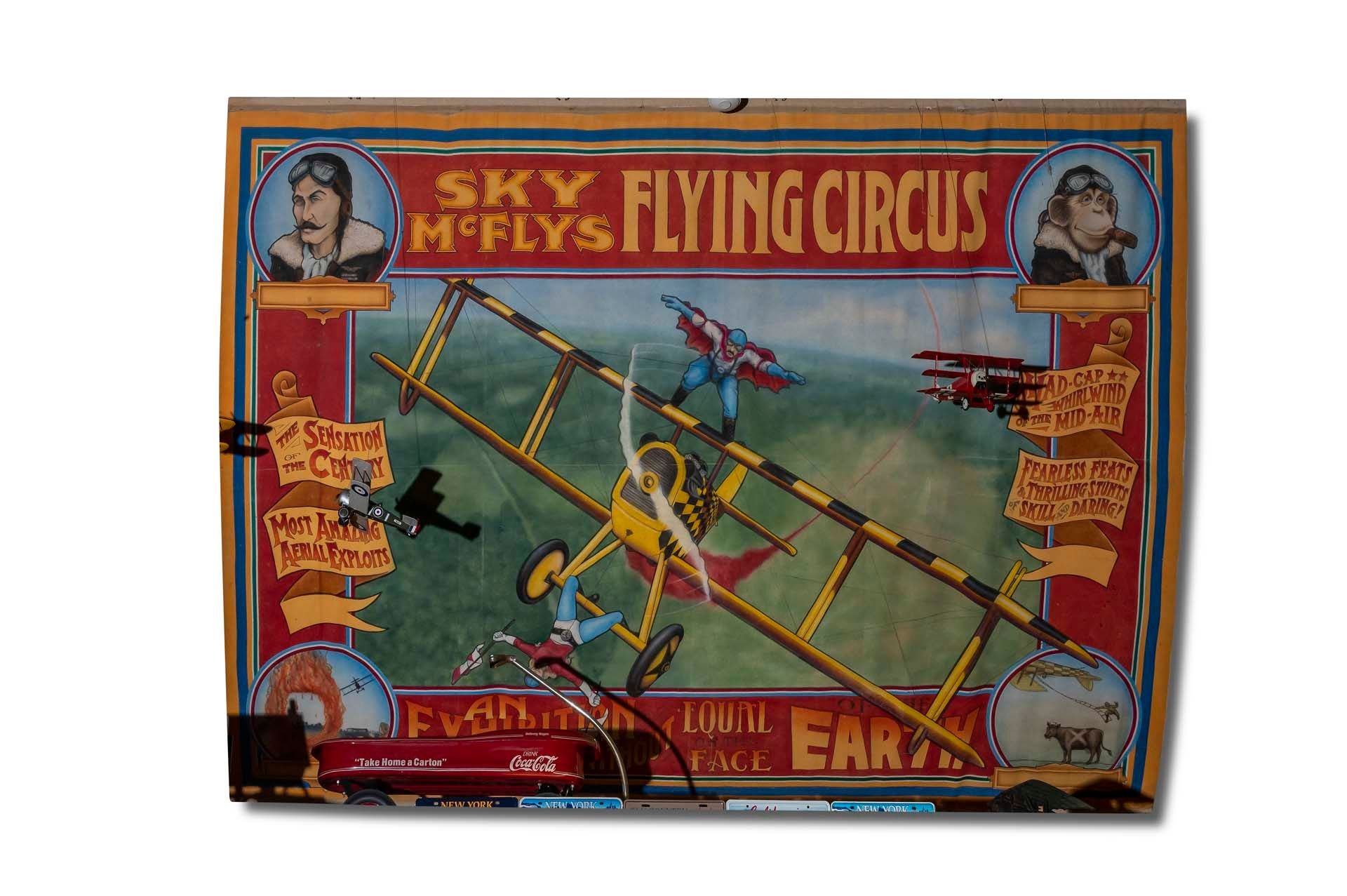 For Sale Hanging Sky McFly's Flying Circus large banner