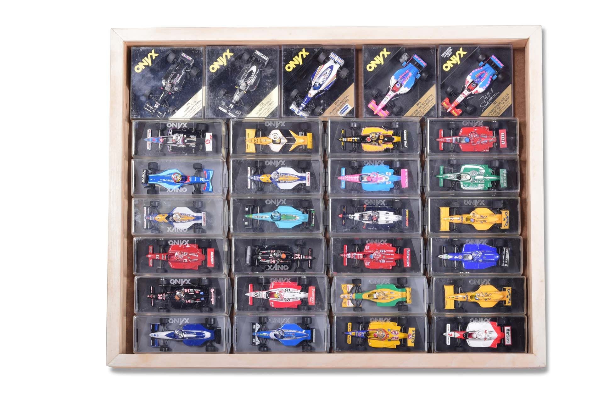 For Sale Assorted Formula 1 and IndyCar 1/43 scale Models, primarily by Onyx