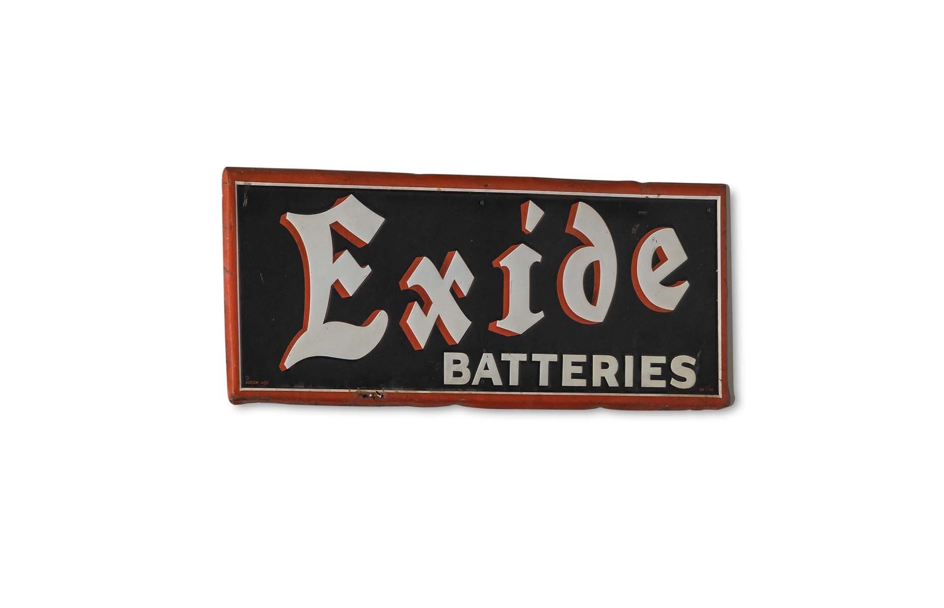 For Sale Exide Battery Sign