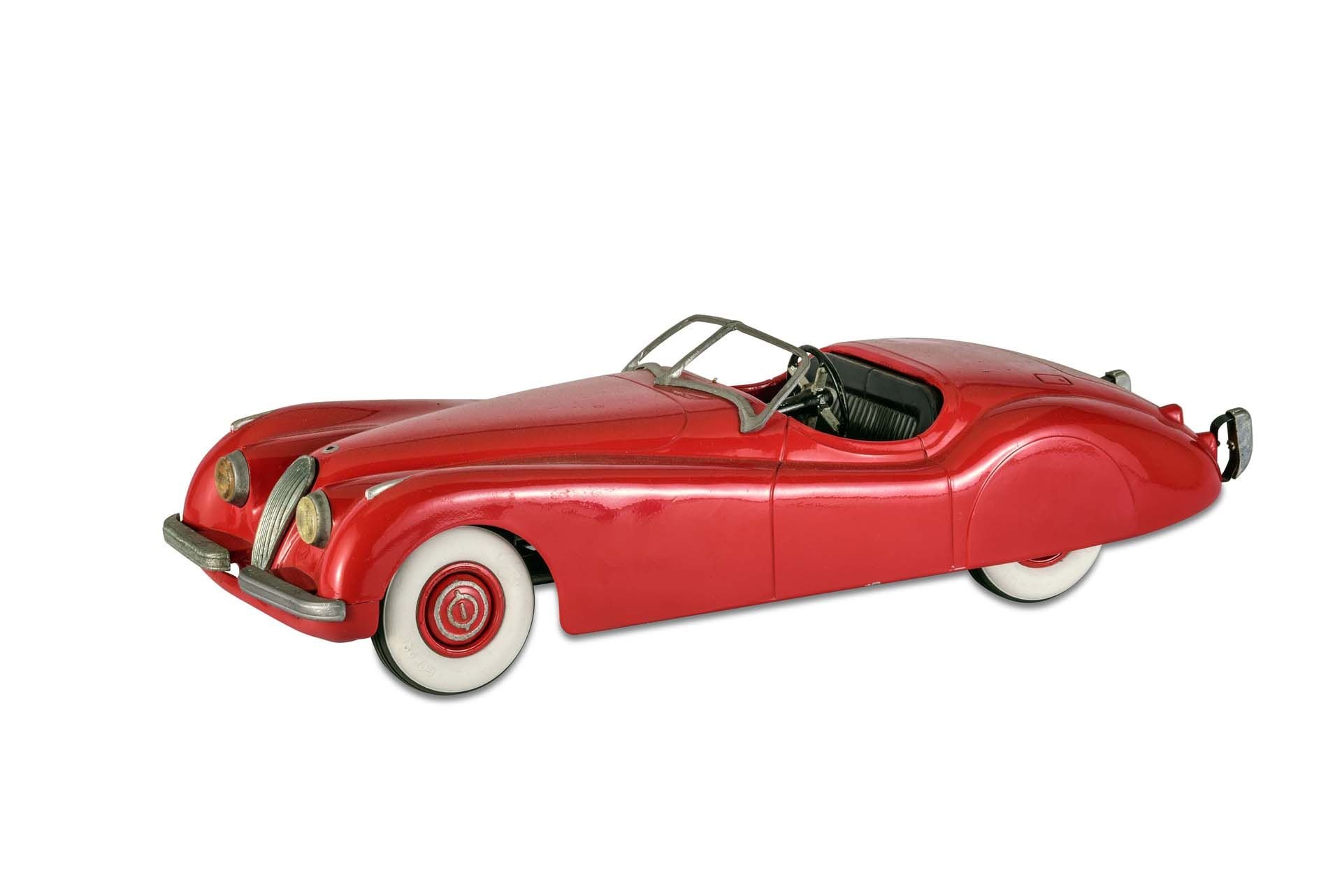 For Sale Doepke Toys 'Jaguar XK120 1950s' 17-inch toy car, Fire Engine Red