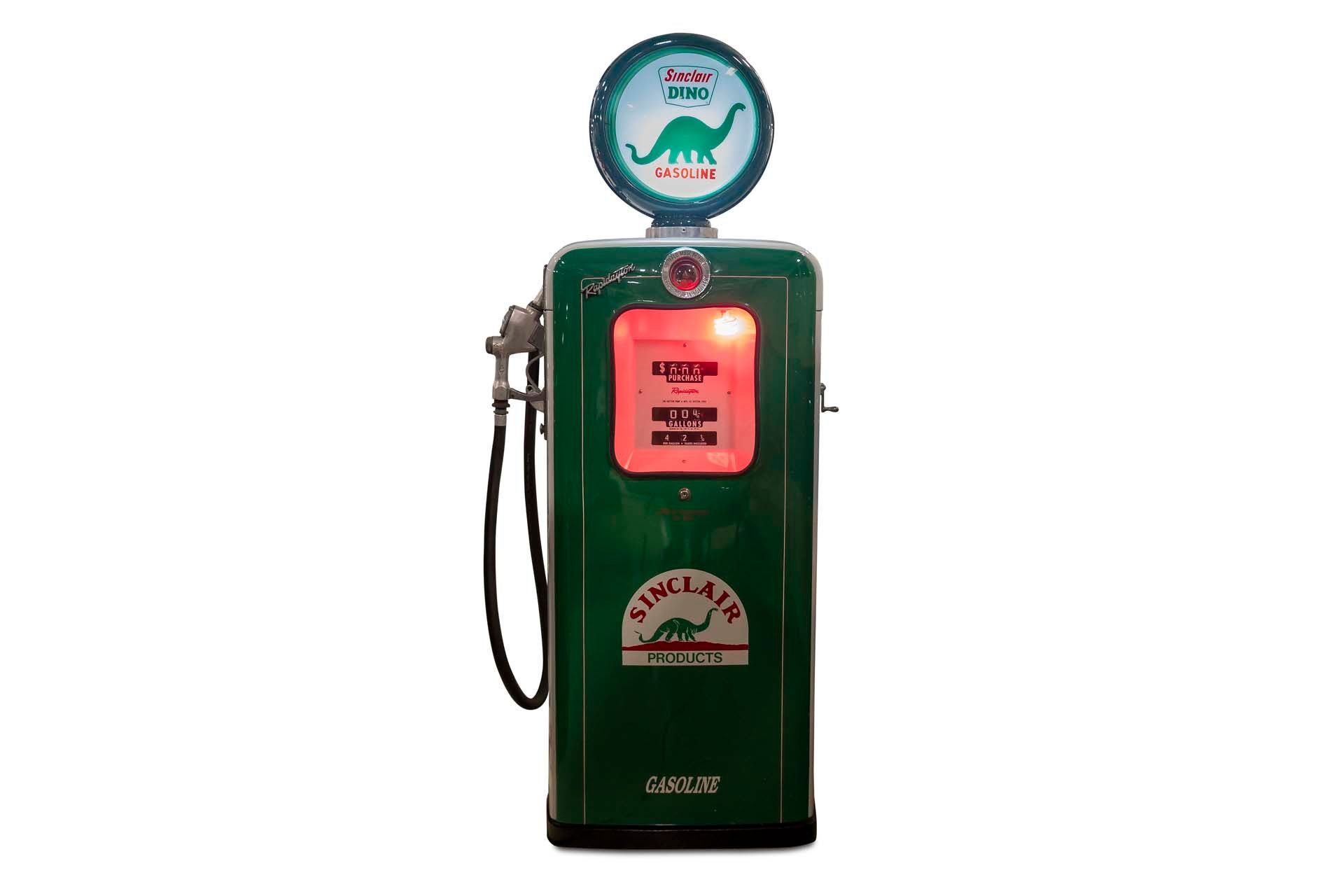 Broad Arrow Auctions | 'Sinclair Dino Gasoline' Gas Pump, Reproduction Glass Globe