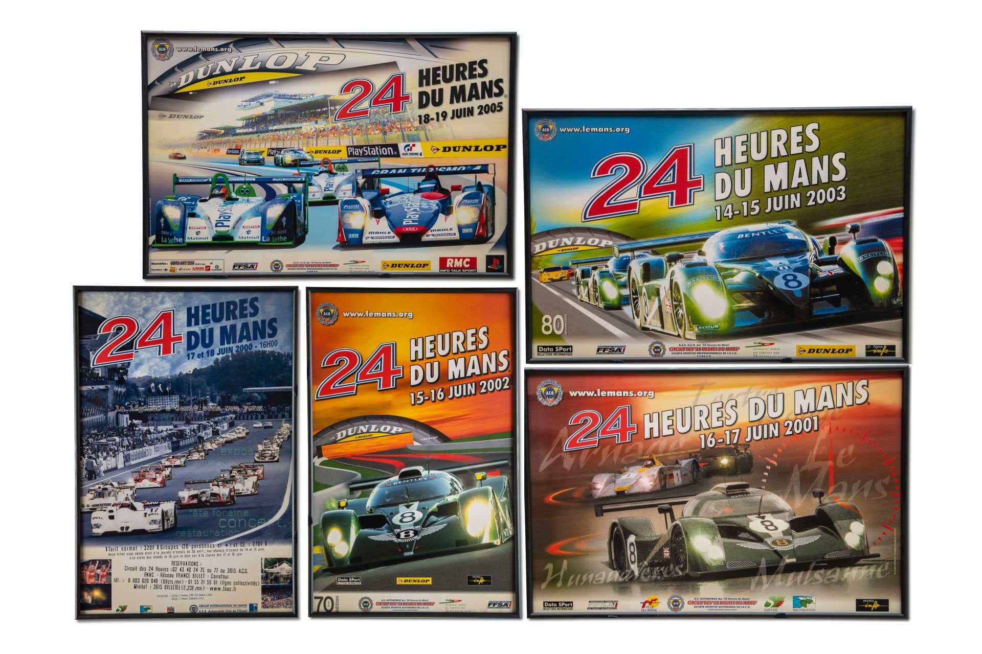 For Sale Group of five Original 2000s '24 heures du Mans' Event Posters