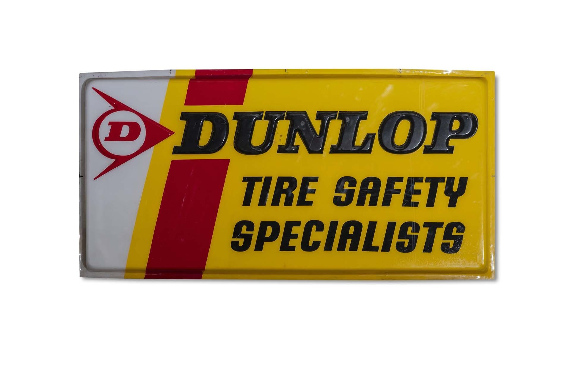 For Sale 'Dunlop' Front Half of Display Sign