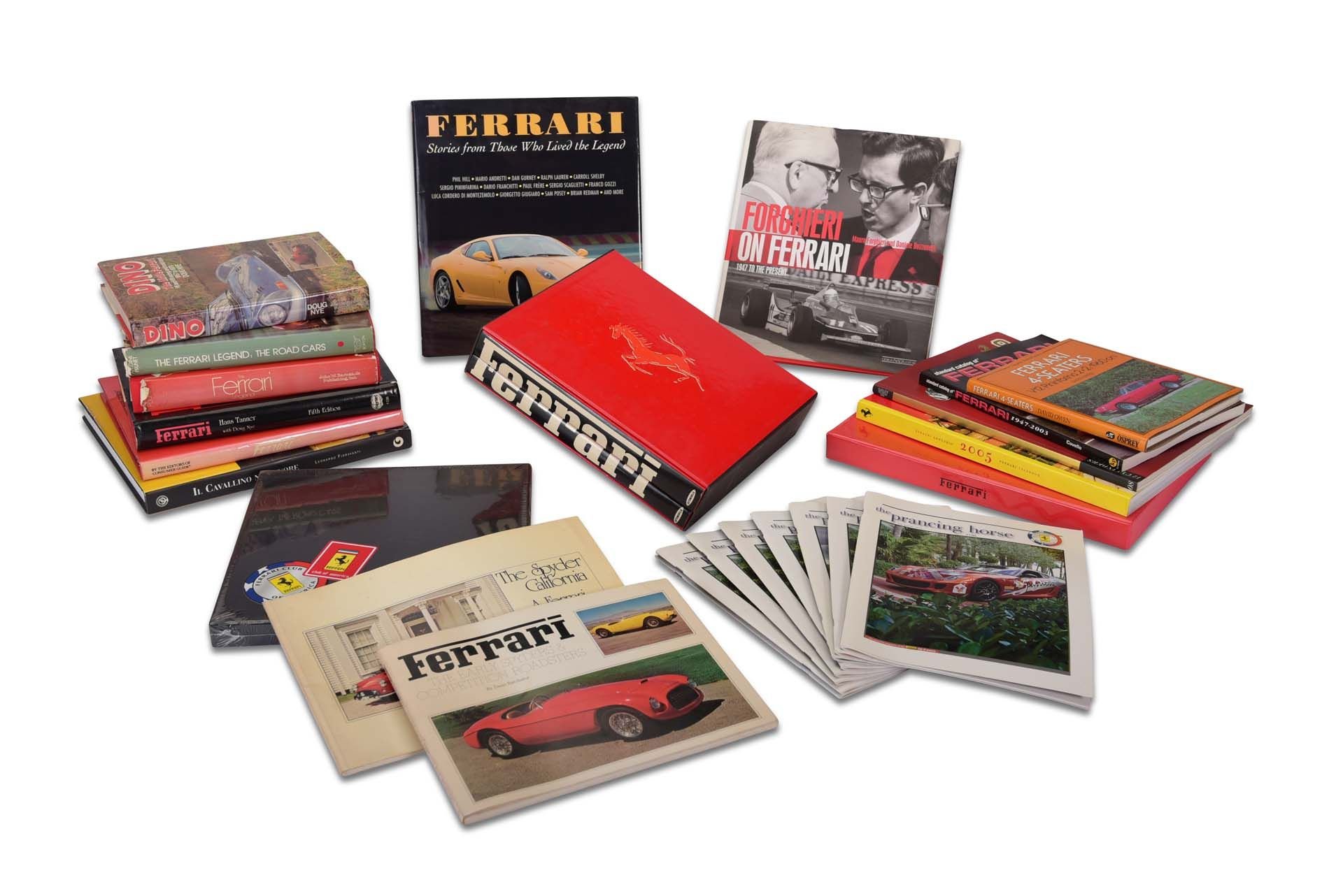 For Sale Group Lot of Ferrari Books Including Antoine Prunet and Prancing Horse
