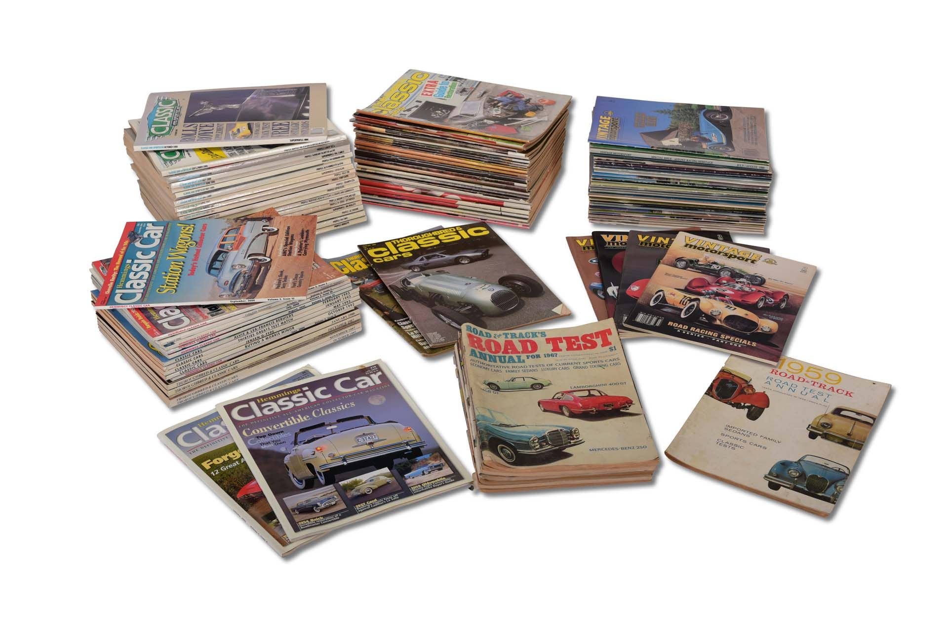 Broad Arrow Auctions | Group Lot of Vintage Automobile Magazines