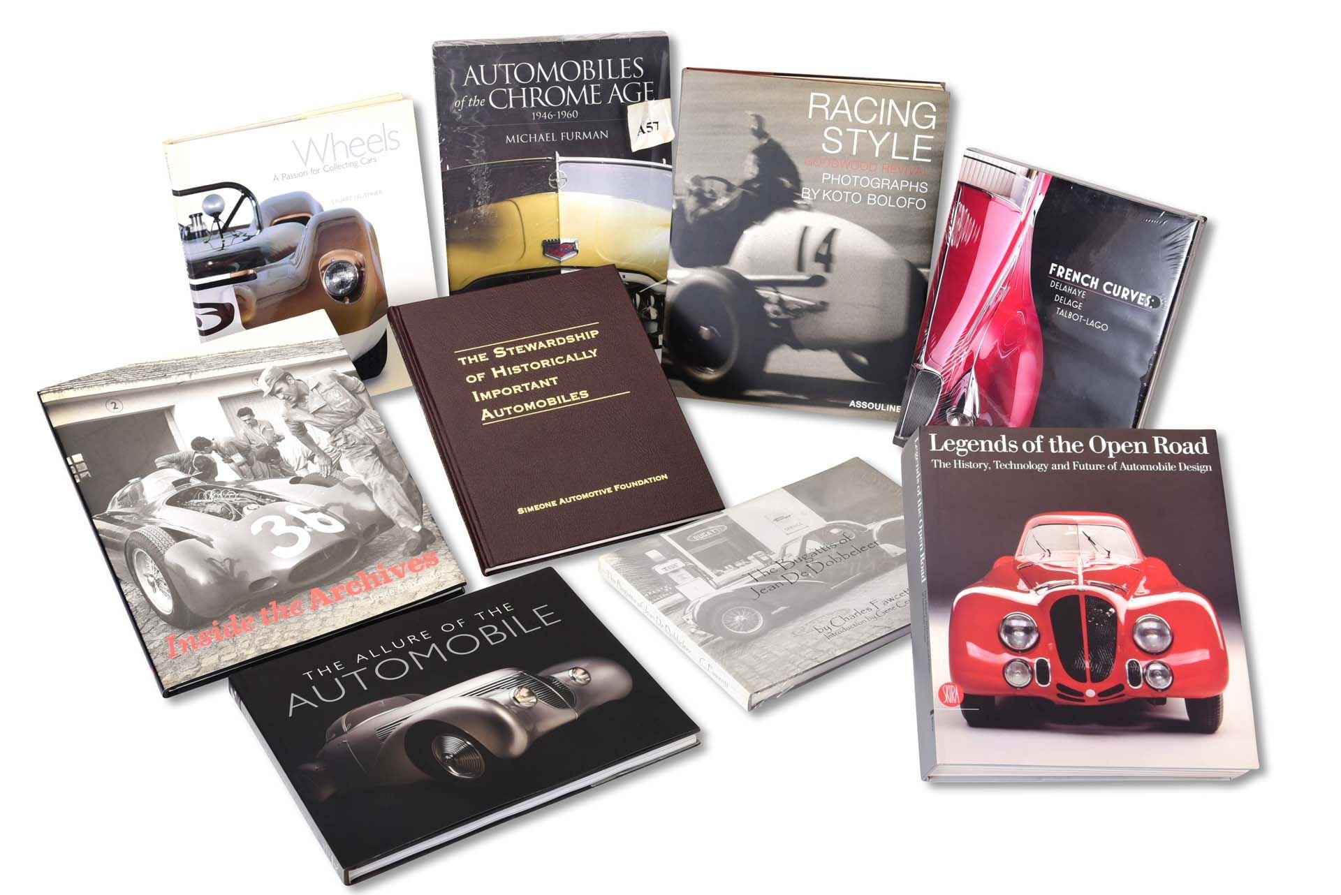 For Sale Automotive Design and Coffee Table Books Including Racing Style and French Curves