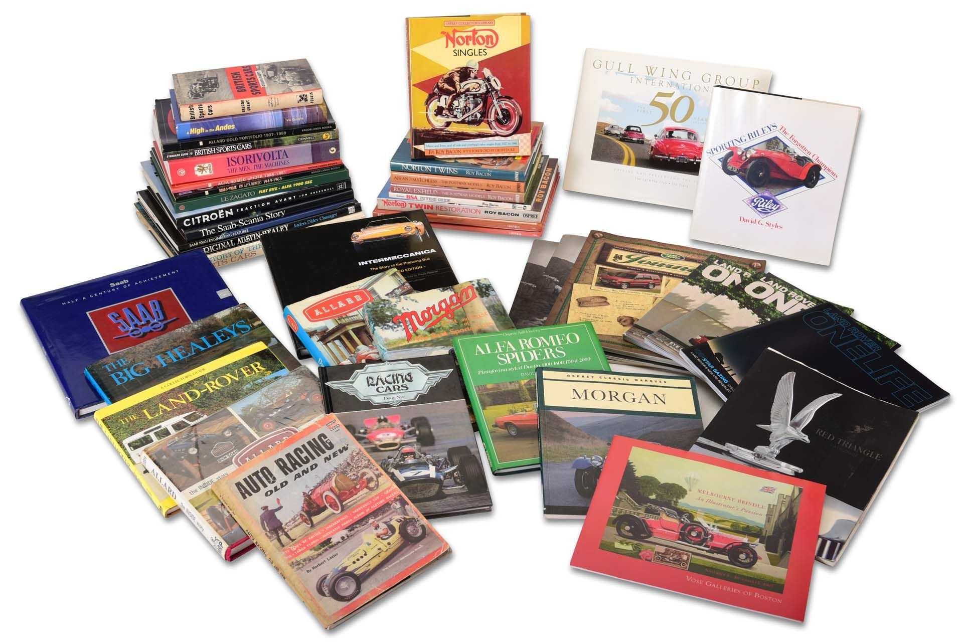 For Sale Assorted Automobile History, Motorcylce Books and Catalogs