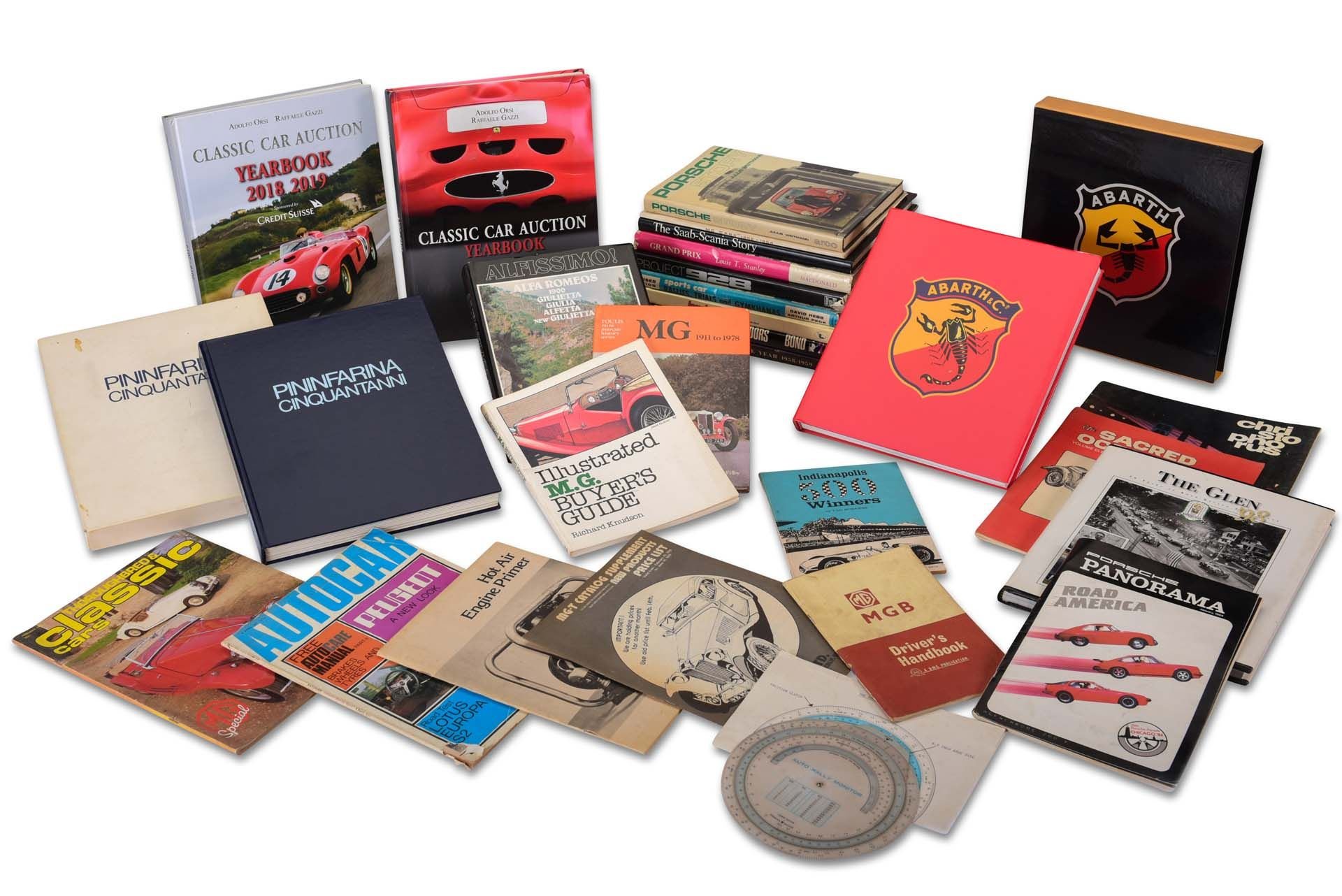For Sale Assorted Automobile Books including Abarth and Classic Car Auction Yearbooks