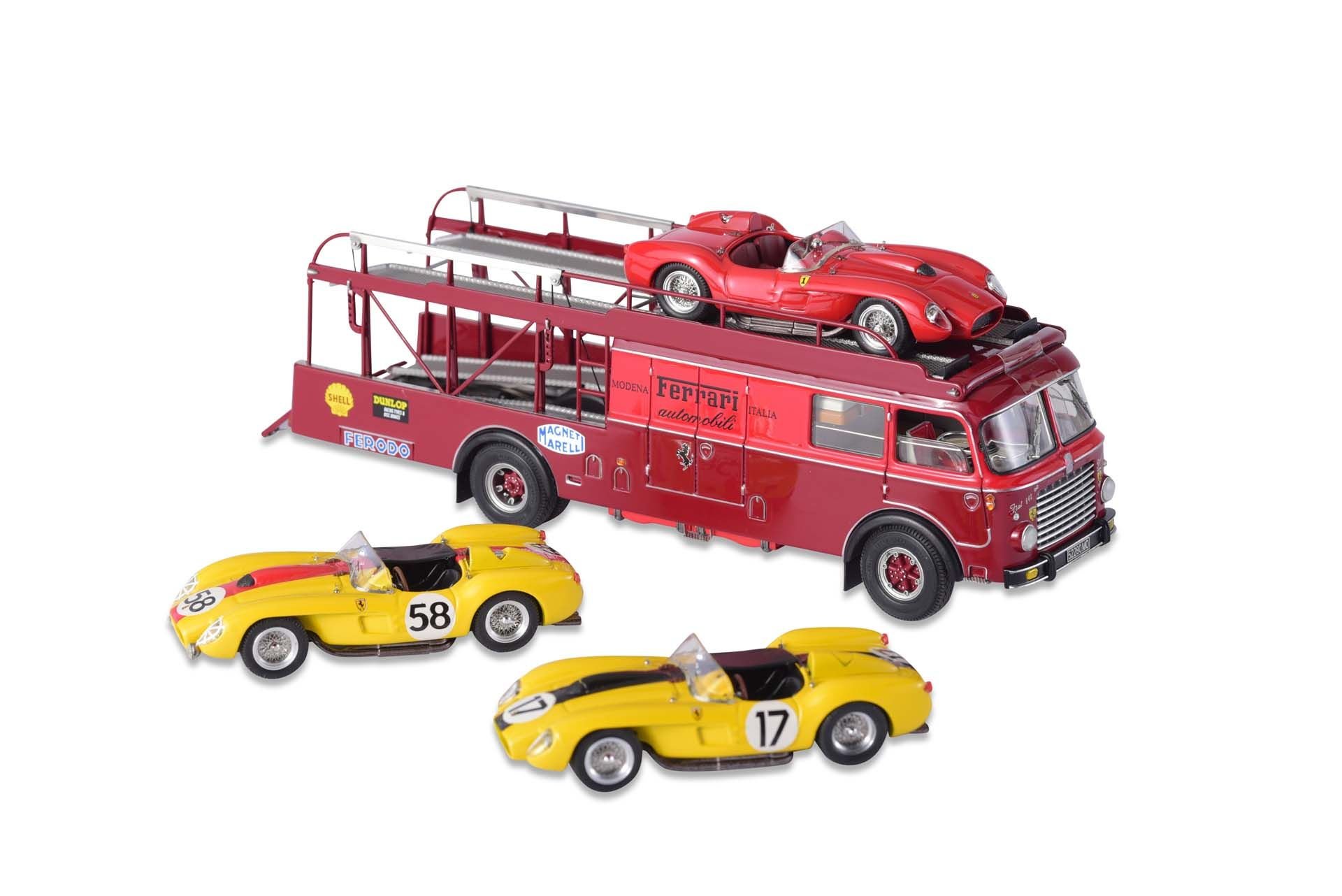For Sale Ferrari Bartoletti Transporter with three race cars