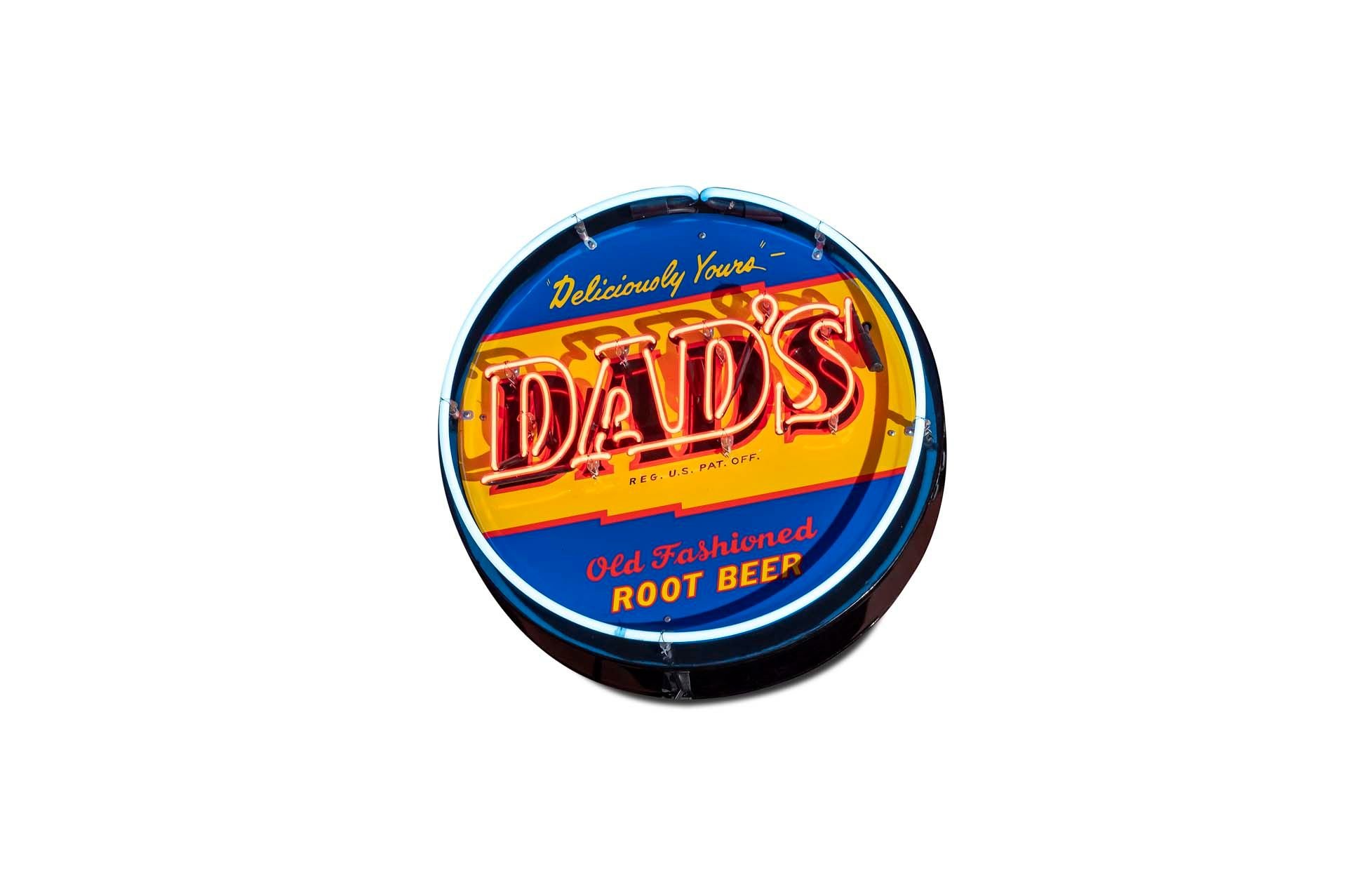 For Sale 'Dad's Old Fashioned Root Beer' Neon Sign