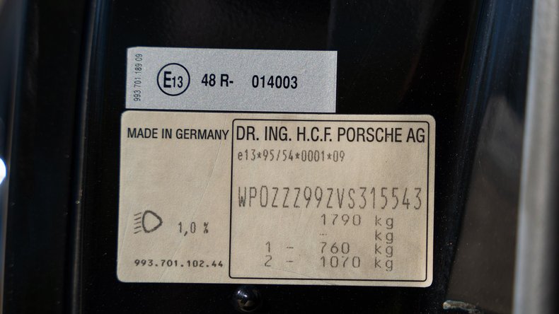 Broad Arrow Auctions | 1997 Porsche 911 Carrera 4S WLS 3.8