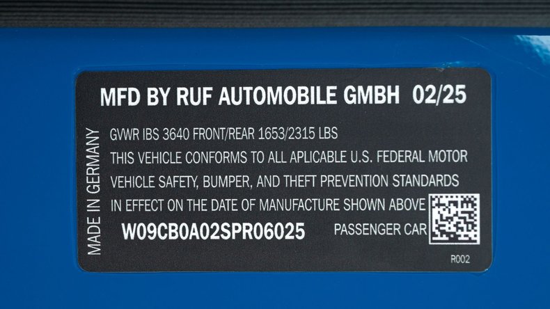 Broad Arrow Auctions | 2025 RUF SCR