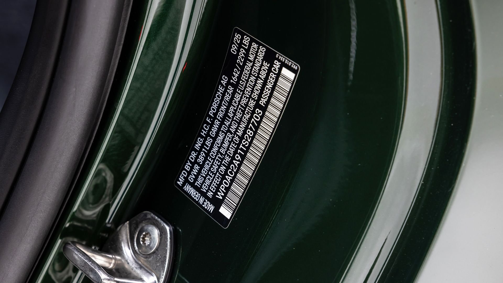 Broad Arrow Auctions | 2026 Porsche 911 GT3 Touring Lightweight Package