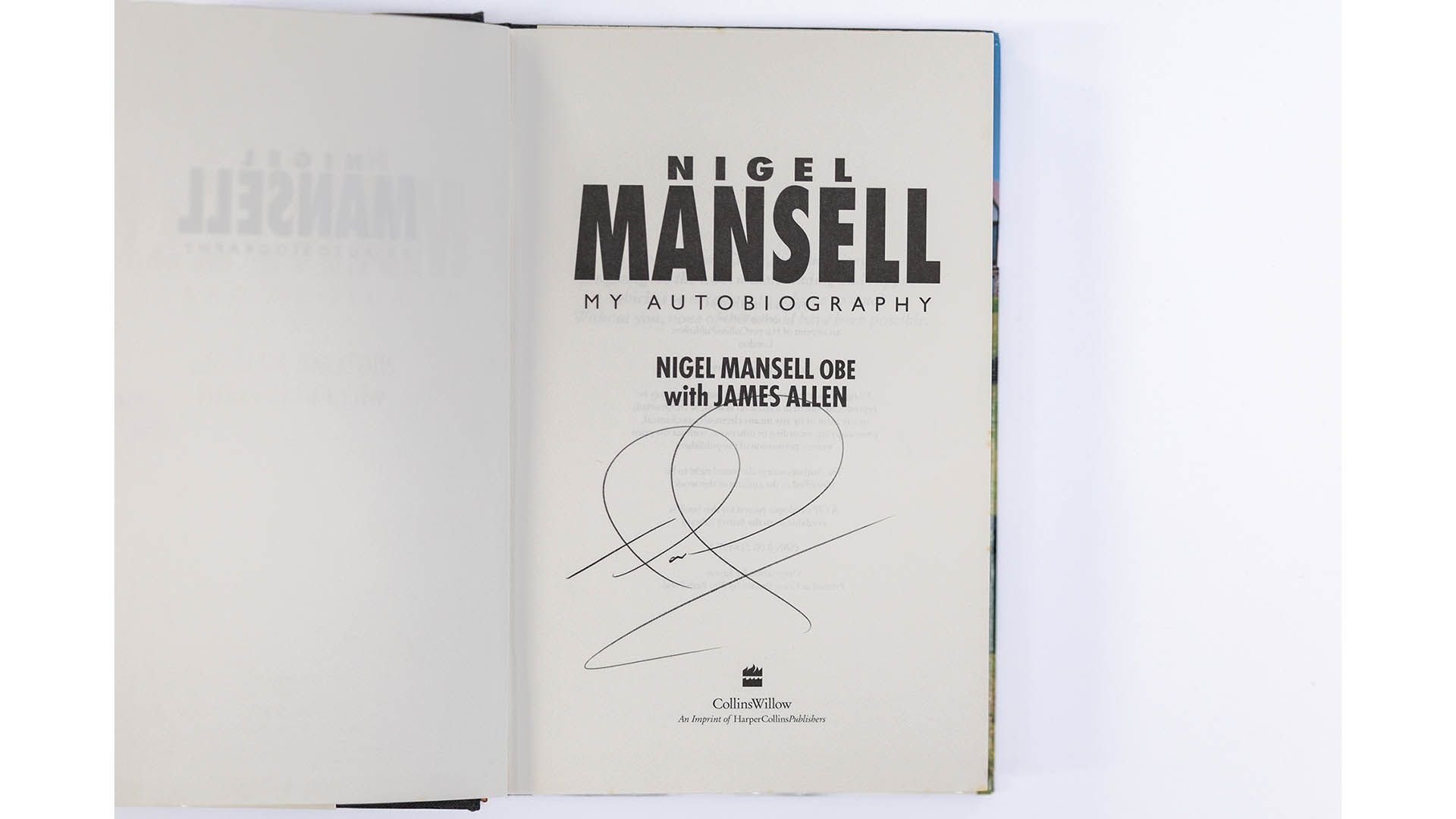 A Selection of Champions Signed Books - Alain Prost, Nigel Mansell ...