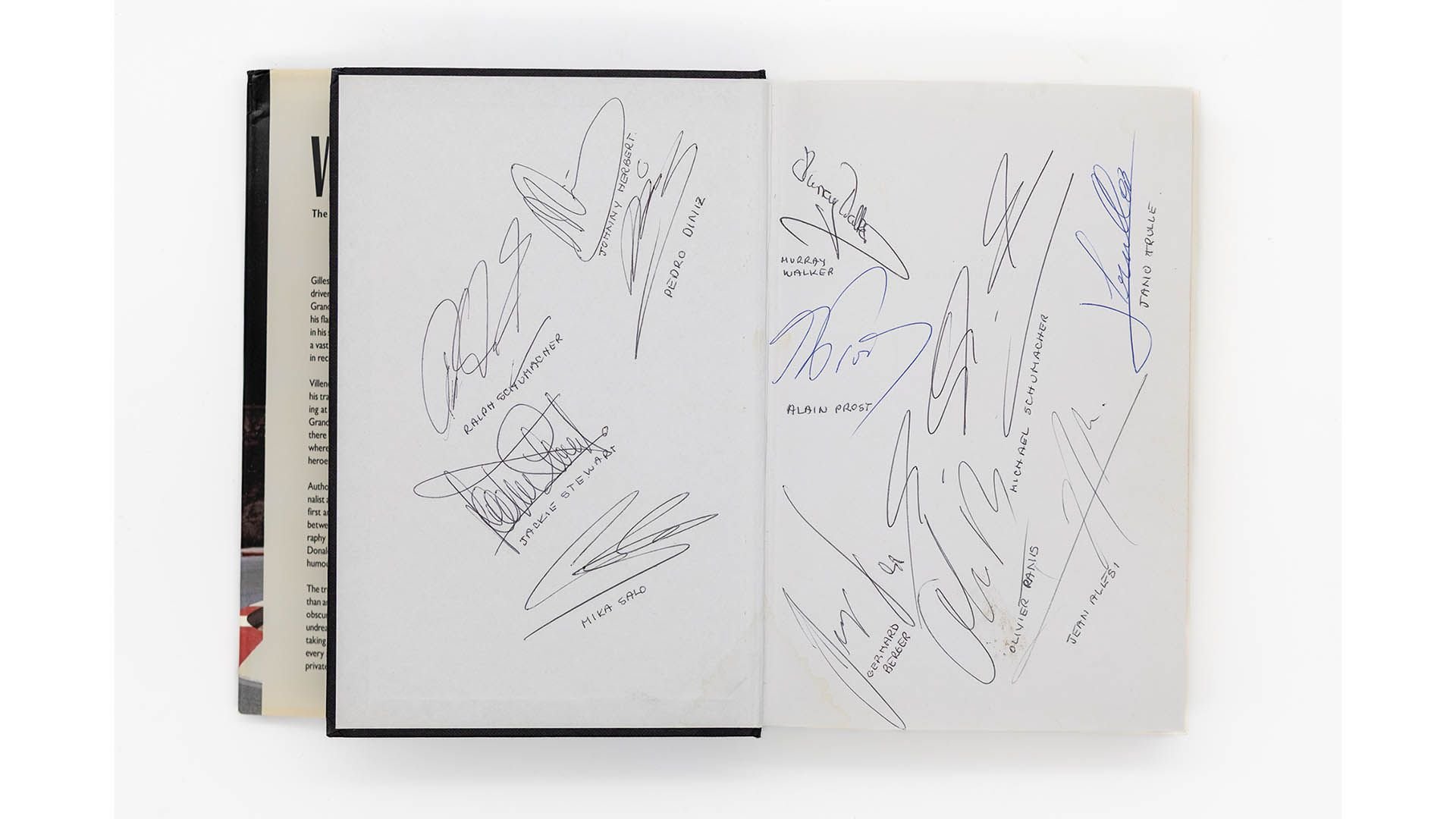 Mixed Signed Books Including Jacques Villeneuve, Alain Prost, and ...