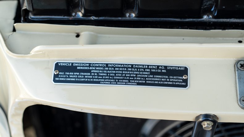 Broad Arrow Auctions | 1969 Mercedes-Benz 280 SE Cabriolet