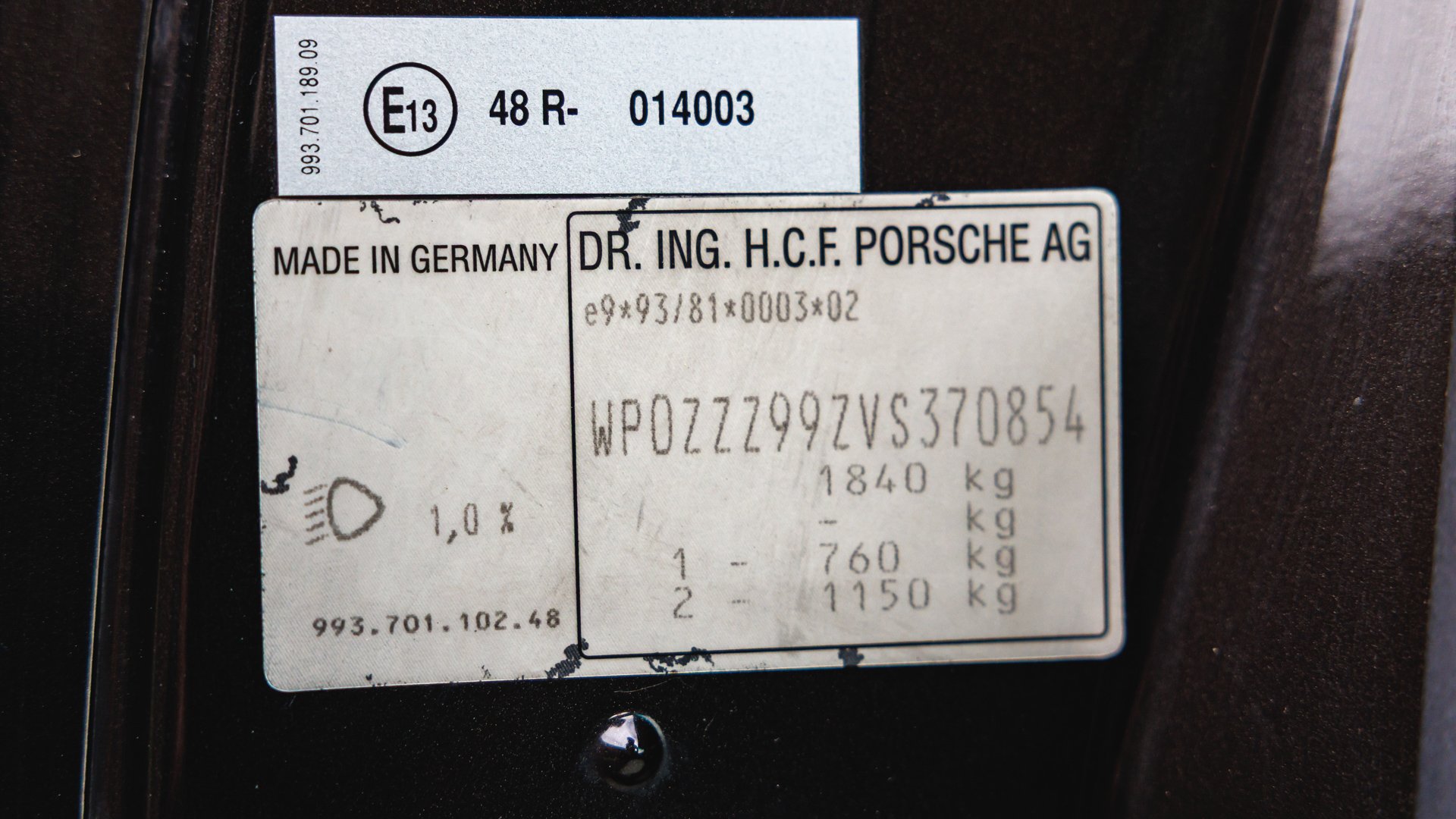 Broad Arrow Auctions | 1997 Porsche 911 Turbo WLS1