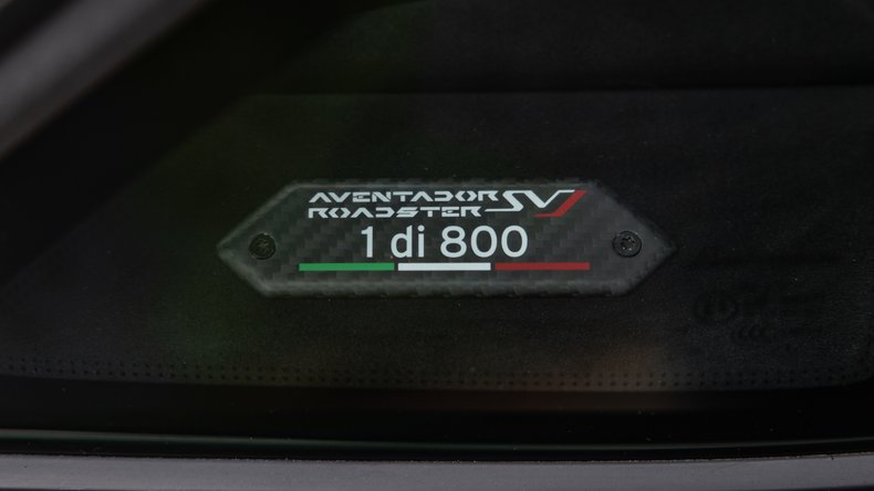 Broad Arrow Auctions | 2021 Lamborghini Aventador SVJ Roadster
