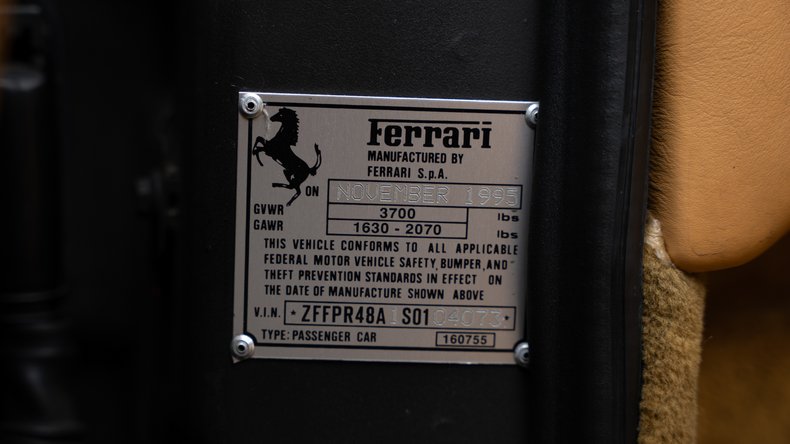 Broad Arrow Auctions | 1995 Ferrari F355 Spider
