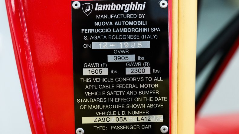 Broad Arrow Auctions | 1986 Lamborghini Countach 5000 QV
