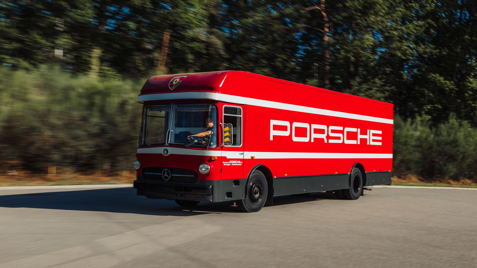 Broad Arrow Auctions | 1974 Mercedes-Benz O 317 Porsche Renntransporter Tribute