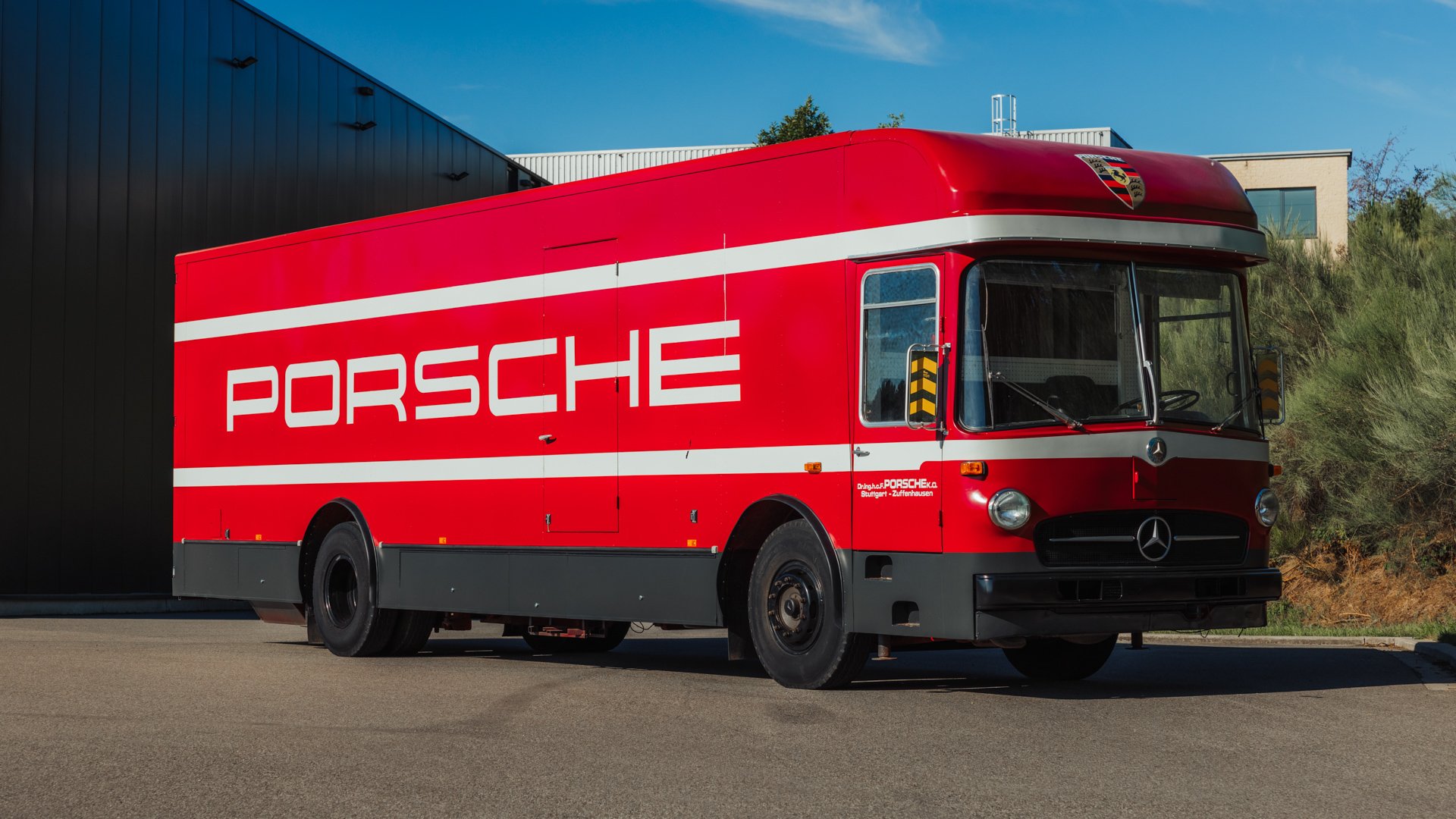Broad Arrow Auctions | 1974 Mercedes-Benz O 317 Porsche Renntransporter Tribute
