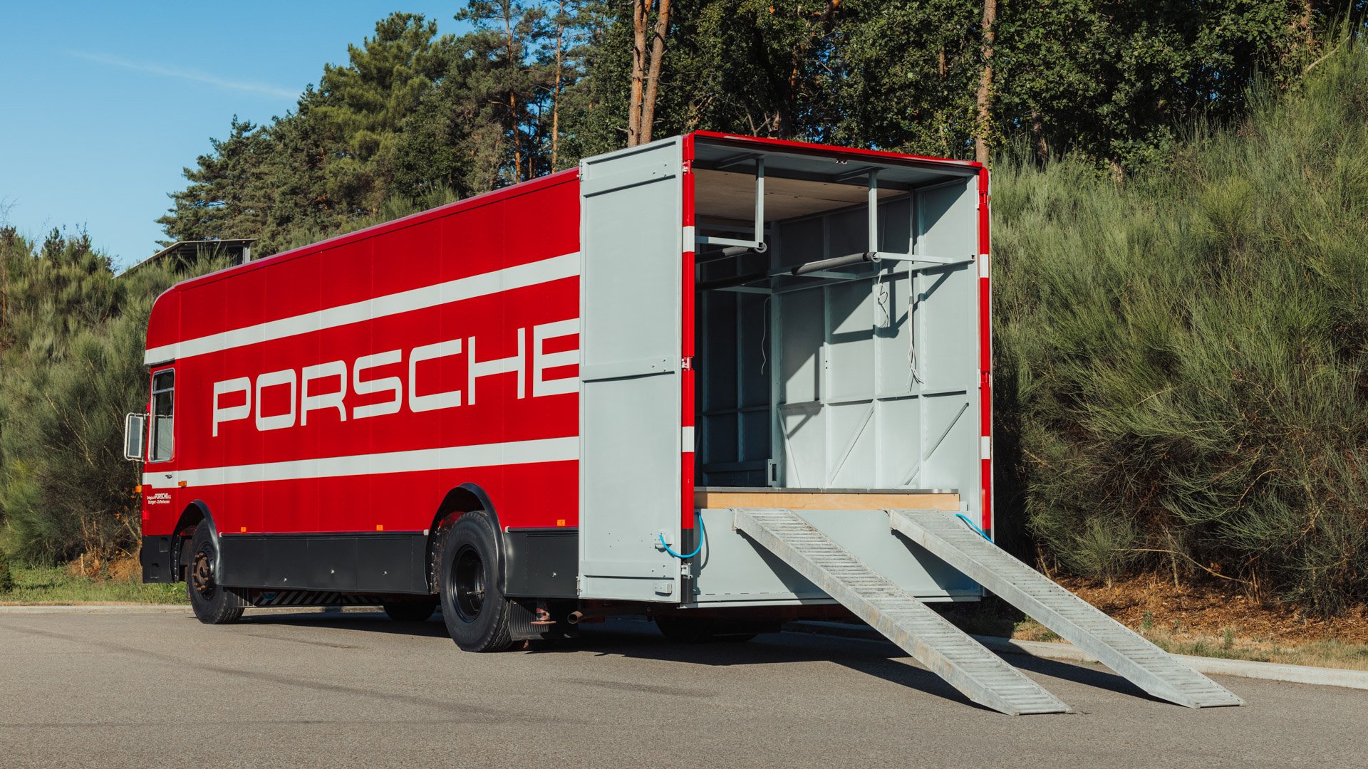 Broad Arrow Auctions | 1974 Mercedes-Benz O 317 Porsche Renntransporter Tribute