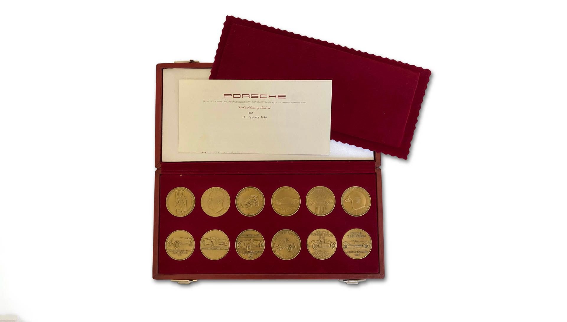 Broad Arrow Auctions | 1962-1973 VIP Factory Gift Coin Set in Leather Gift Box