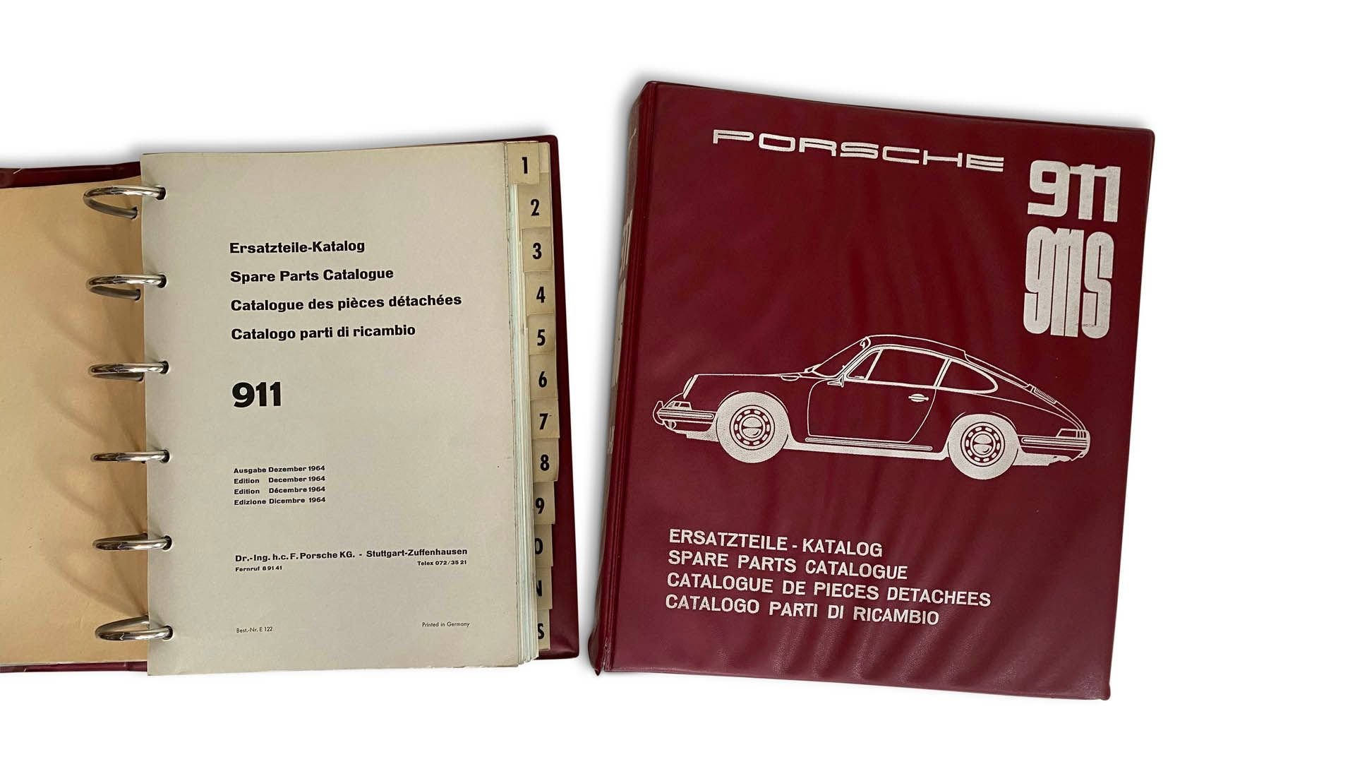 For Sale 1965-1967 Porsche 911 / 911 S Spare Parts Catalogs Two-piece Set