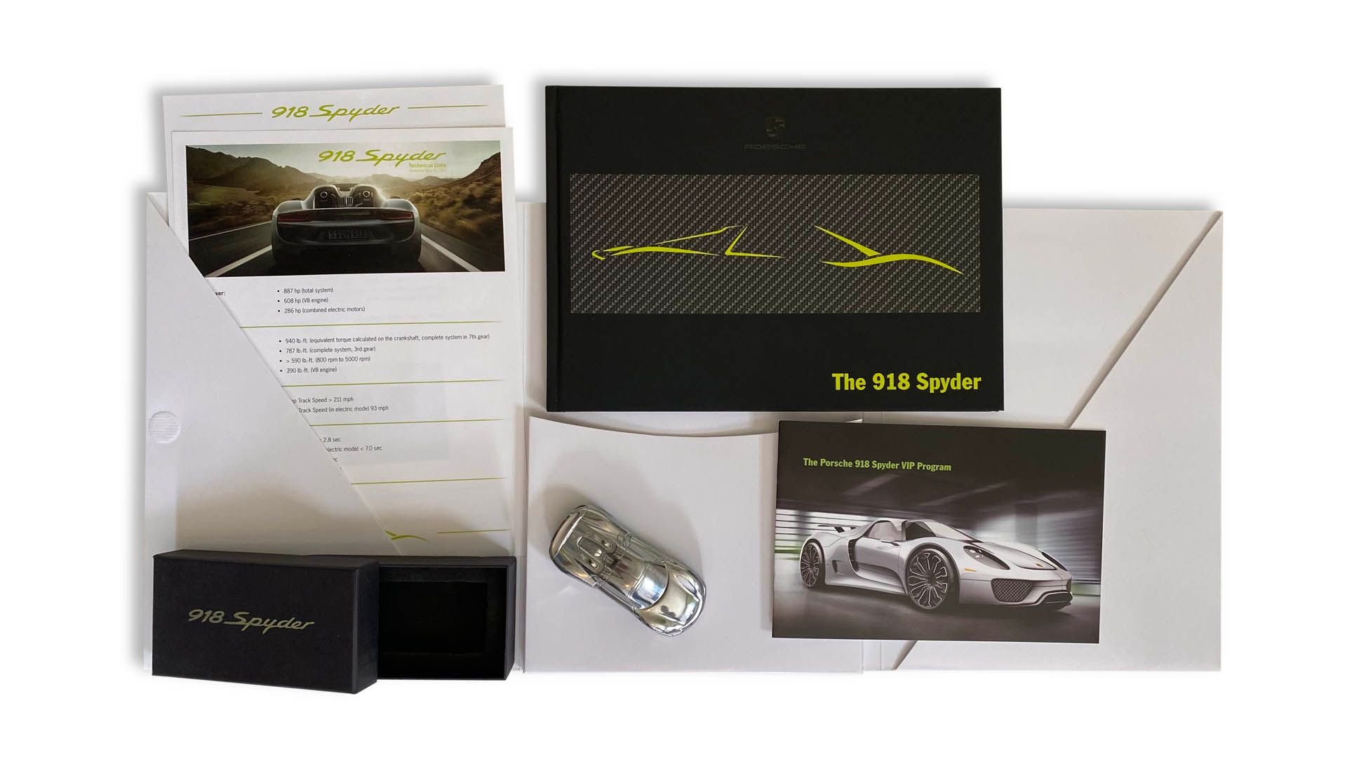 Broad Arrow Auctions | Porsche 918 Spyder VIP Order and Delivery Items