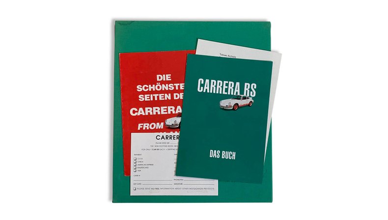 Broad Arrow Auctions | Carrera RS 'Das Buch' First Edition (English, 1992) including all three marketing pieces