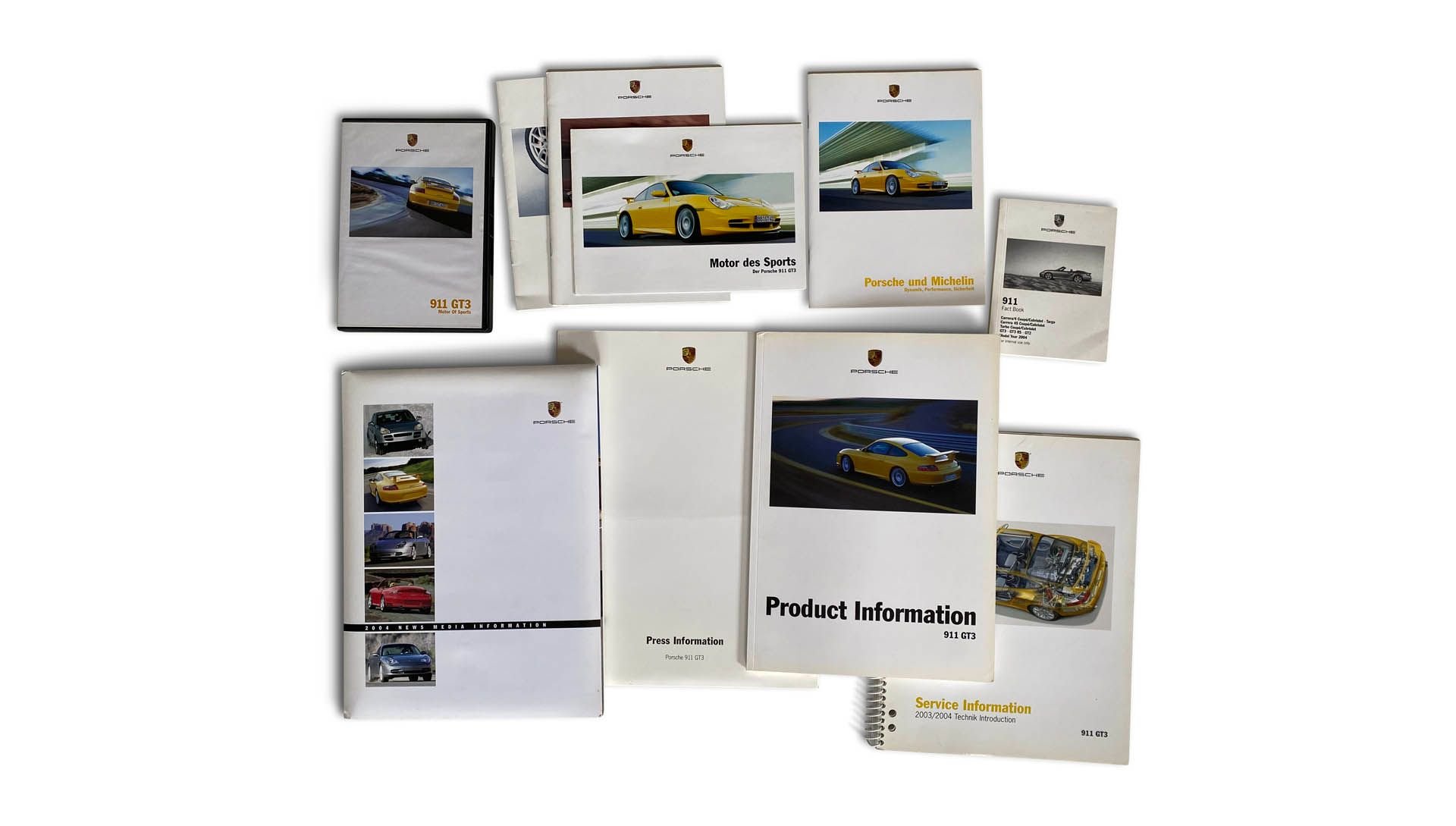 For Sale 2004-2005 911 GT3 (996.2) Assorted Internal and Advertising Literature