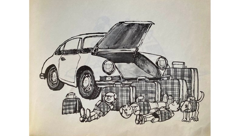 For Sale 1964 Howard Shoemaker Cartoon Book Porsche Factory Publication W298