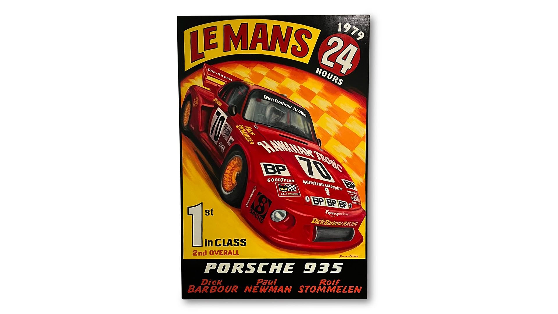 Broad Arrow Auctions | 1979 24 Hours of Le Mans Dick Barbour Racing Porsche 935 - Original Painting