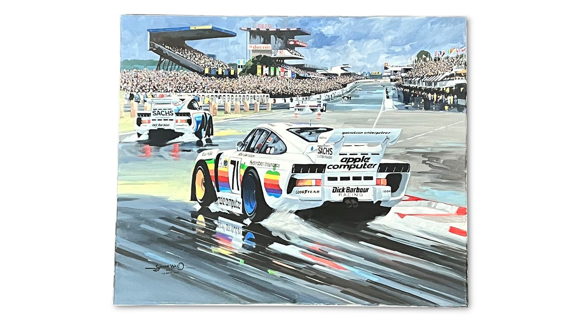 For Sale 1980 24 Hours of Le Mans Dick Barbour Racing Porsche 935 - Original Painting
