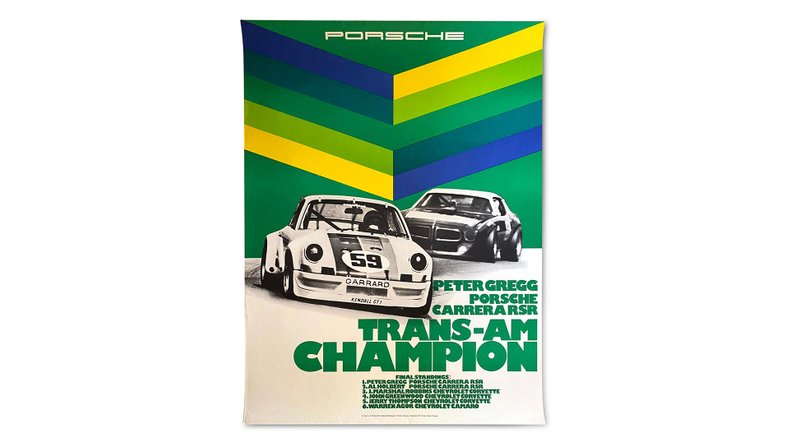 Broad Arrow Auctions | Group of 11 Porsche 911 (R, ST, RS, RSR) Factory Racing Posters 1968-1973
